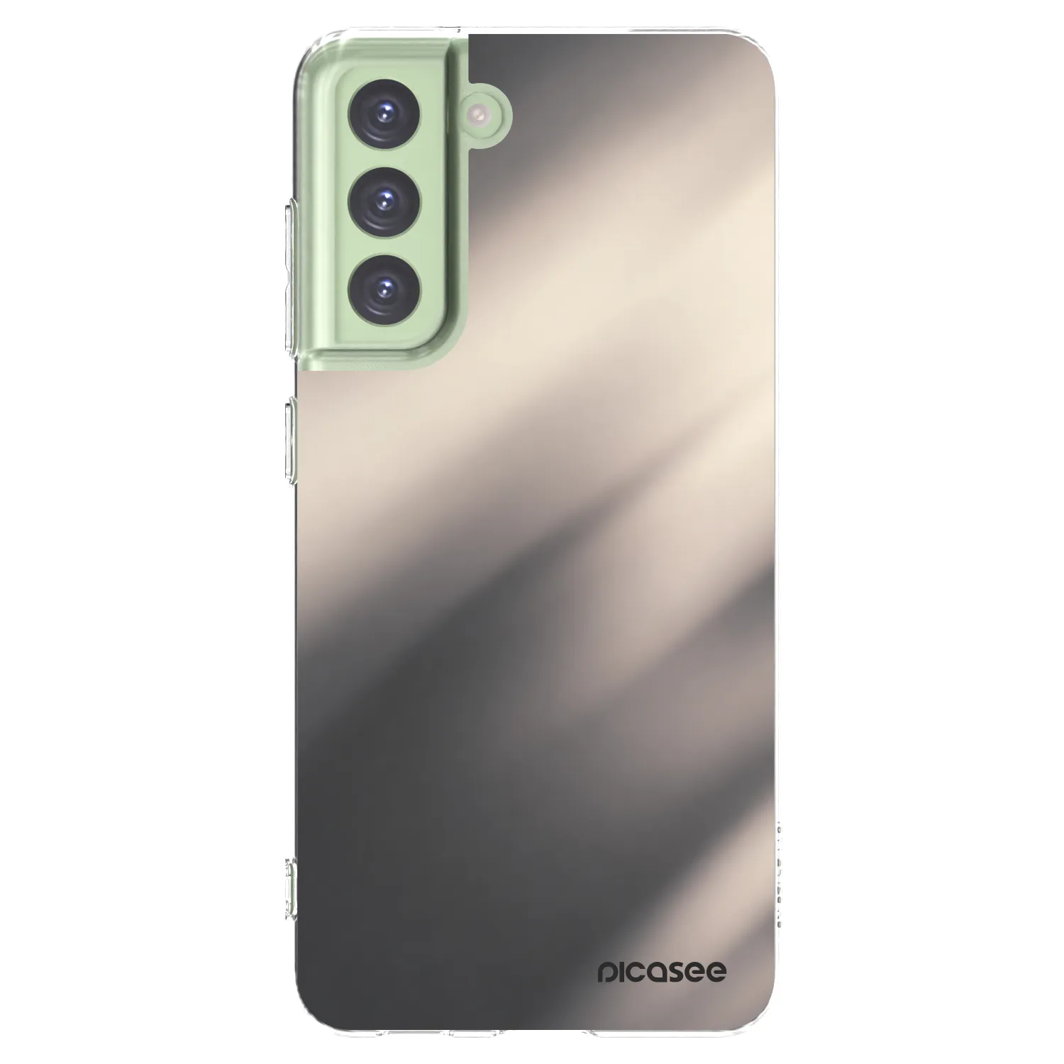 Picasee silikonska prozirna maskica za Samsung Galaxy S21 FE 5G - Smoky Beige
