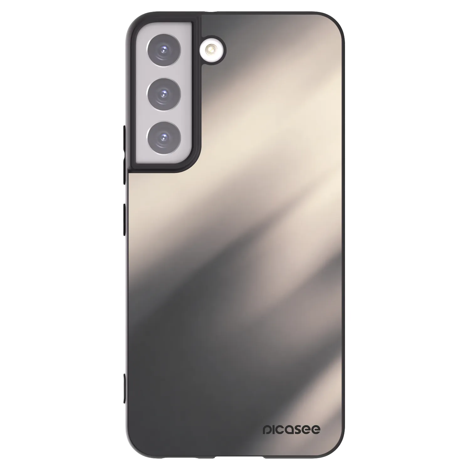 Picasee crna silikonska maskica za Samsung Galaxy S22 5G - Smoky Beige