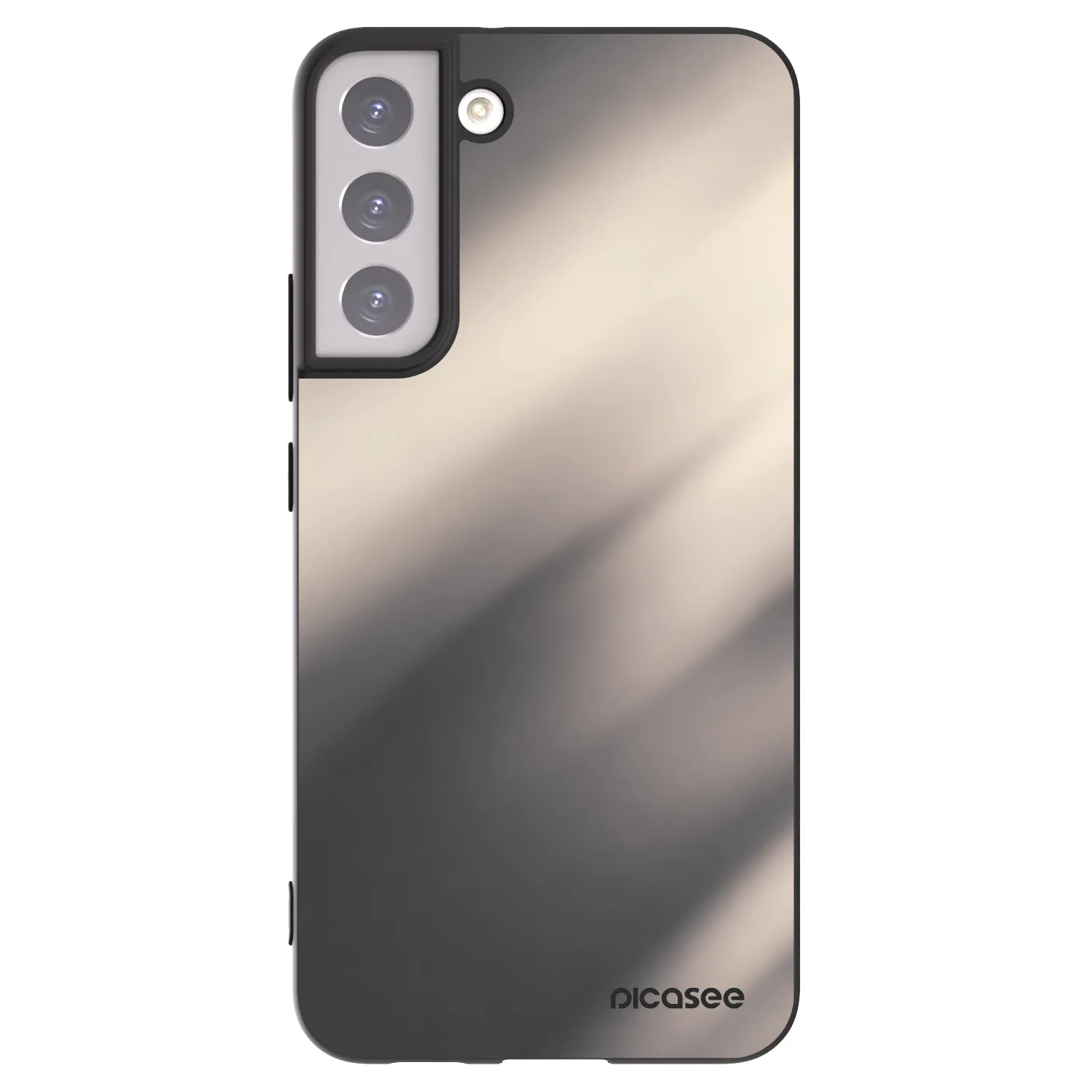 Picasee crna silikonska maskica za Samsung Galaxy S22+ 5G - Smoky Beige