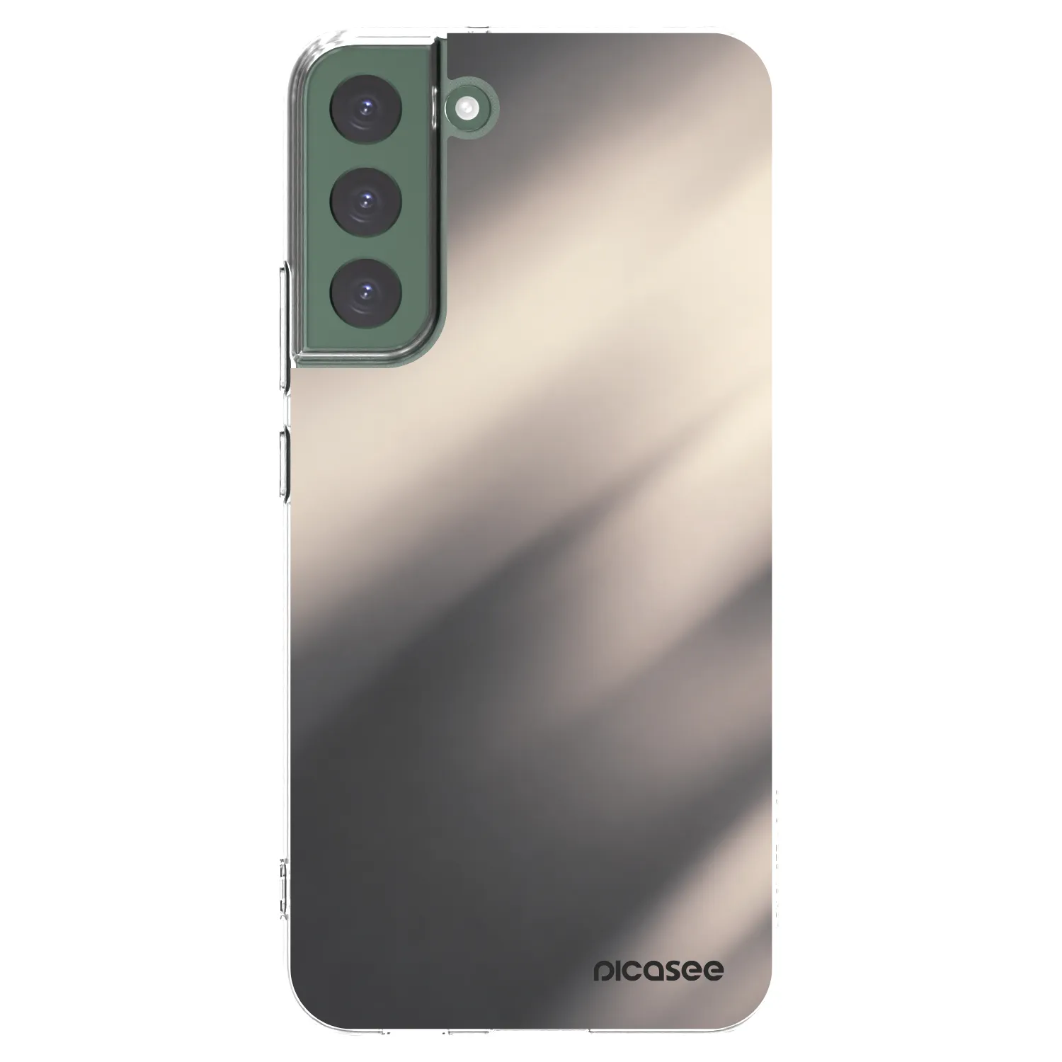Picasee silikonska prozirna maskica za Samsung Galaxy S22+ 5G - Smoky Beige