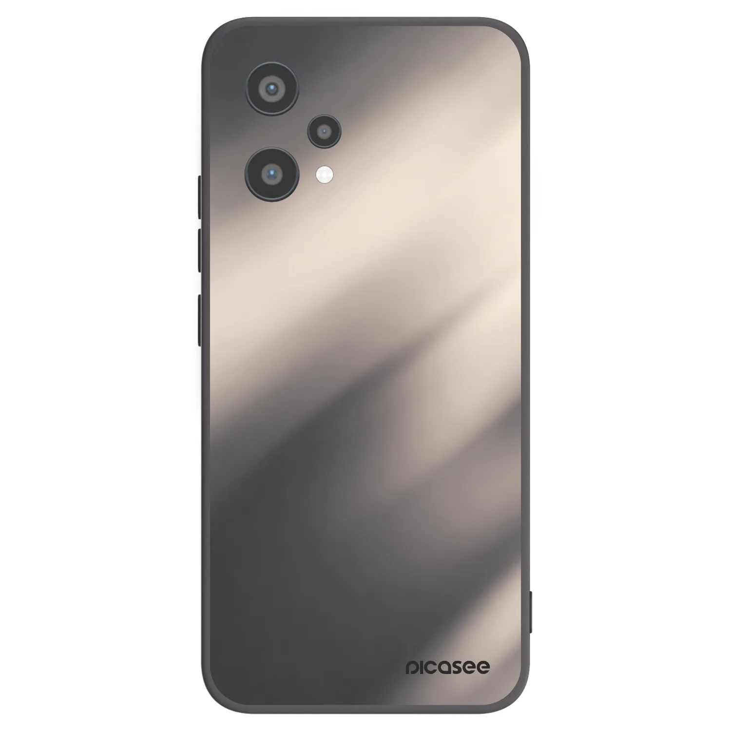 Picasee crna silikonska maskica za Realme 9 Pro 5G - Smoky Beige