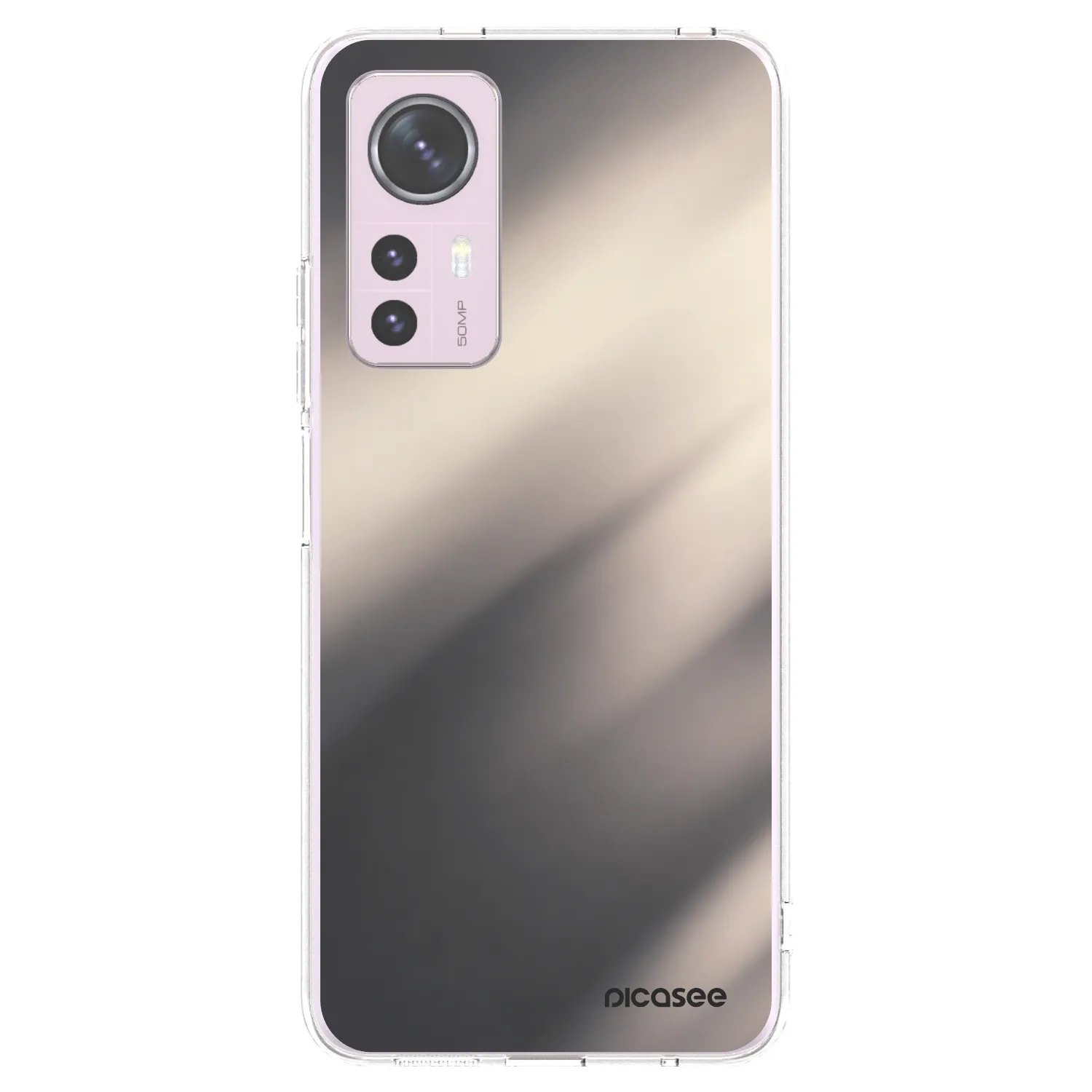 Picasee silikonska prozirna maskica za Xiaomi 12 - Smoky Beige