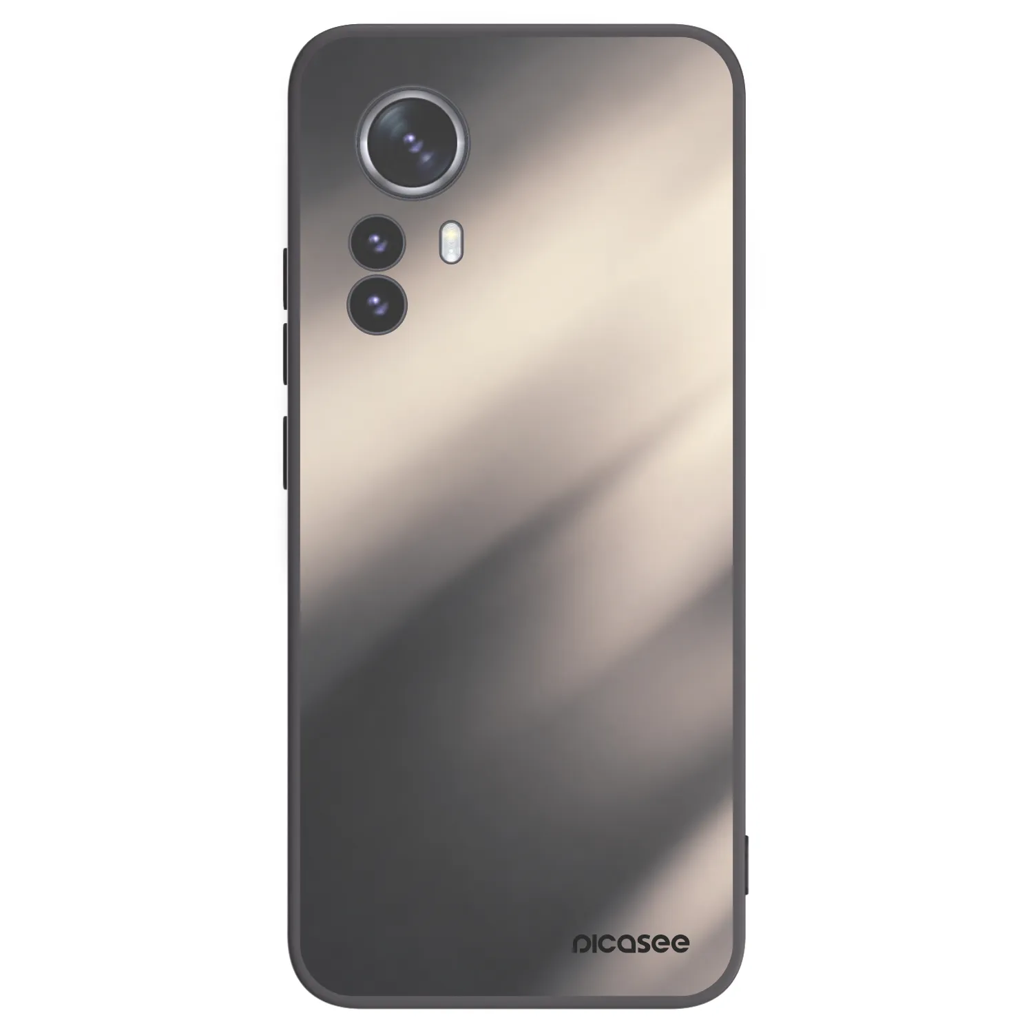 Picasee crna silikonska maskica za Xiaomi 12 Pro - Smoky Beige