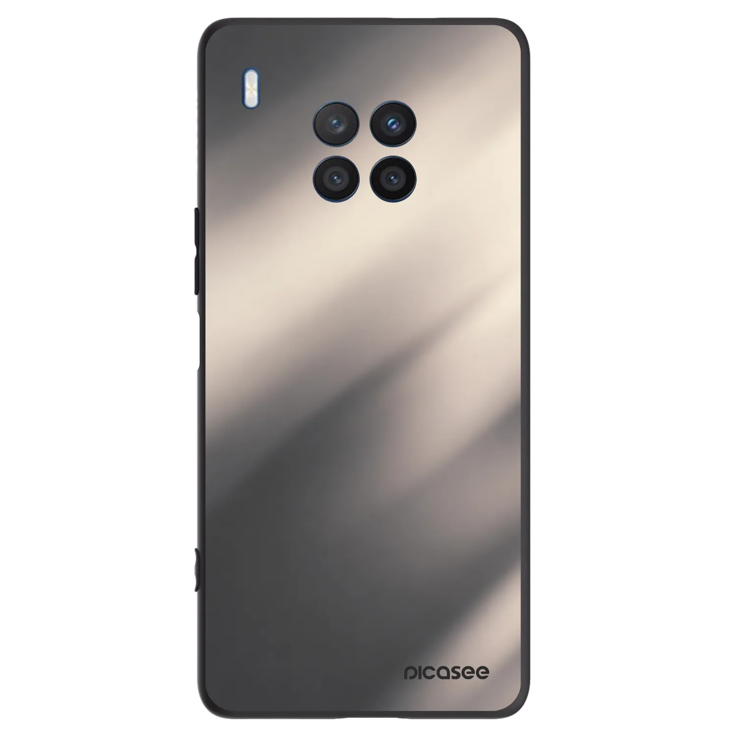 Picasee crna silikonska maskica za Honor 50 Lite - Smoky Beige