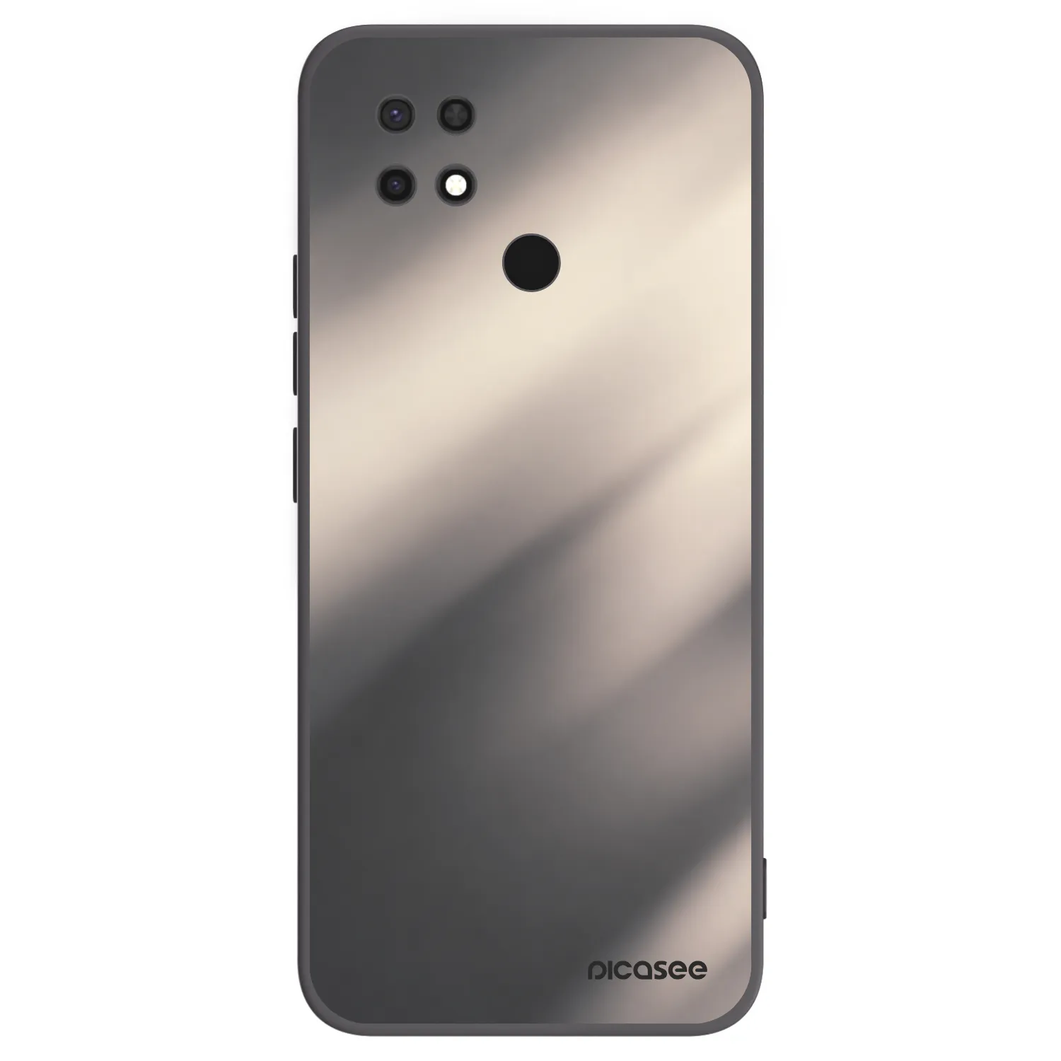 Picasee crna silikonska maskica za Xiaomi Redmi 10C - Smoky Beige