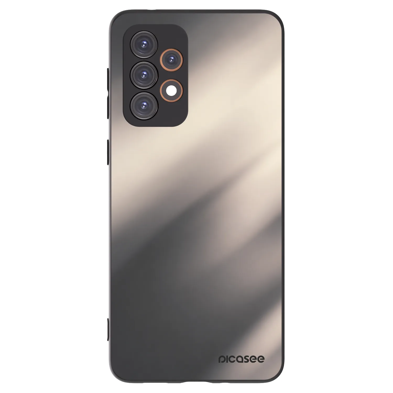 Picasee crna silikonska maskica za Samsung Galaxy A33 5G A336 - Smoky Beige