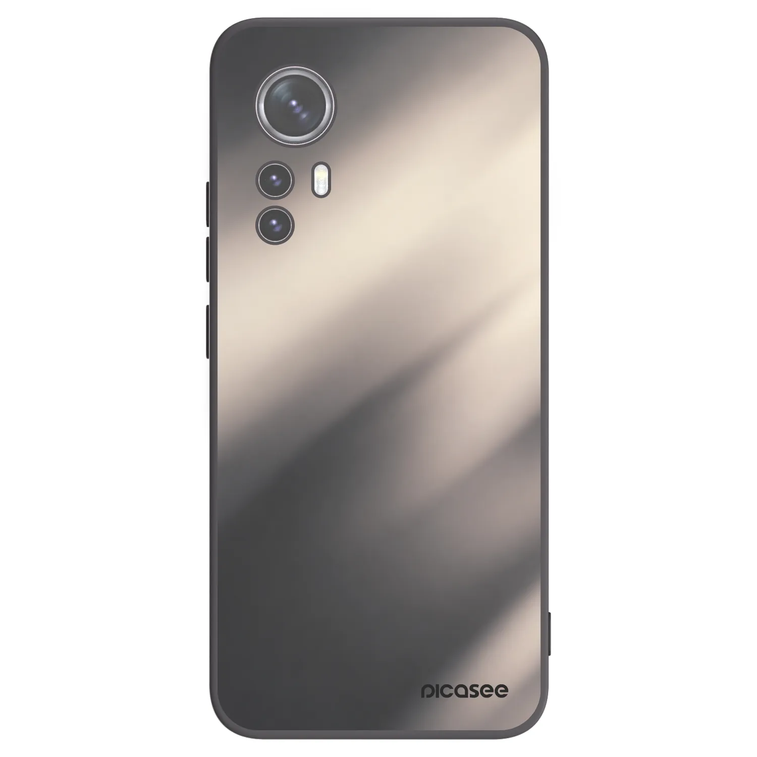 Picasee crna silikonska maskica za Xiaomi 12X - Smoky Beige