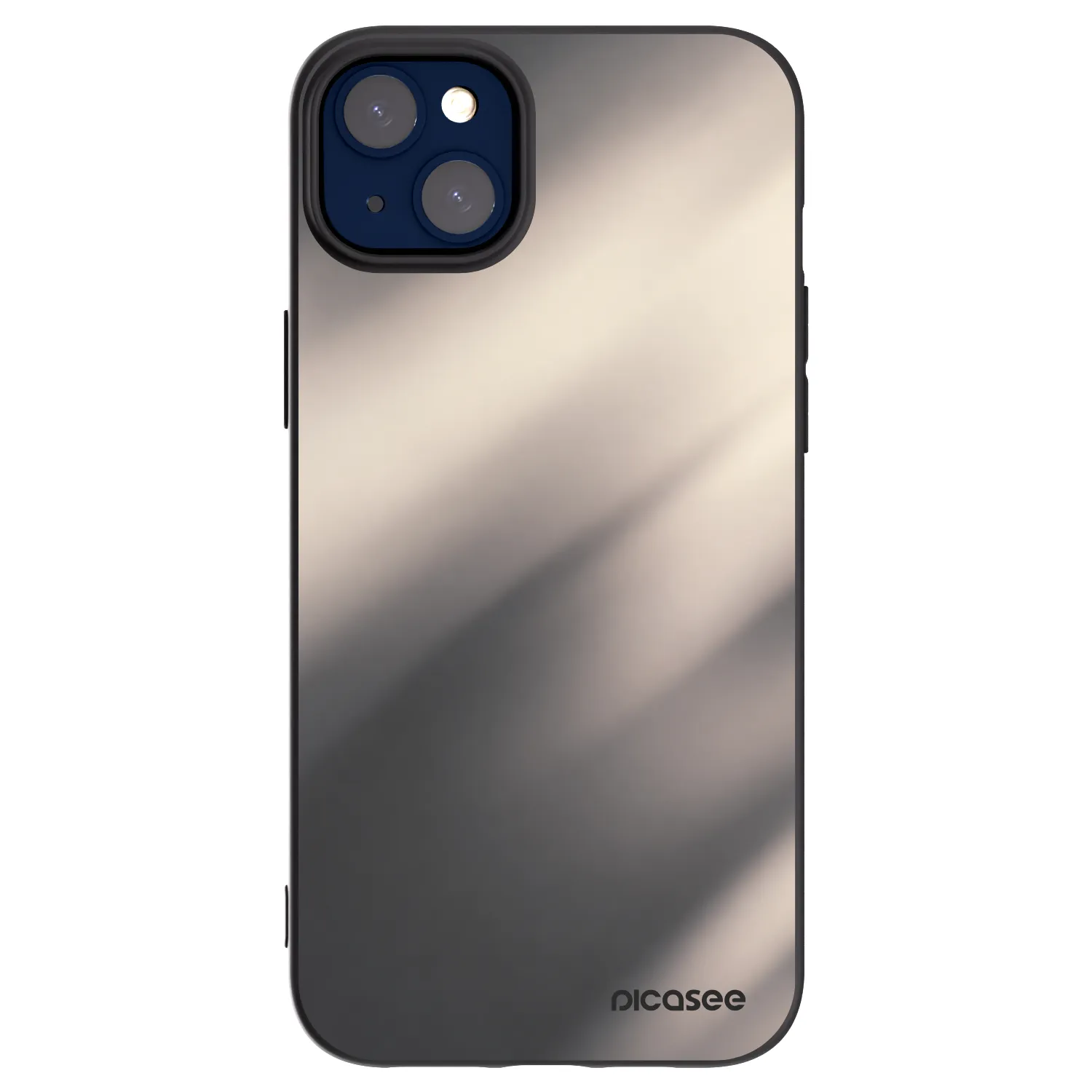 Picasee crna silikonska maskica za Apple iPhone 14 Plus - Smoky Beige