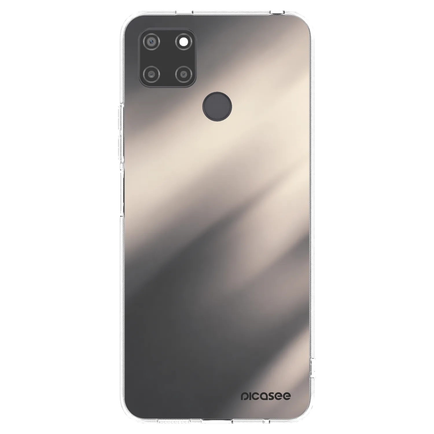Picasee silikonska prozirna maskica za Realme C21Y - Smoky Beige