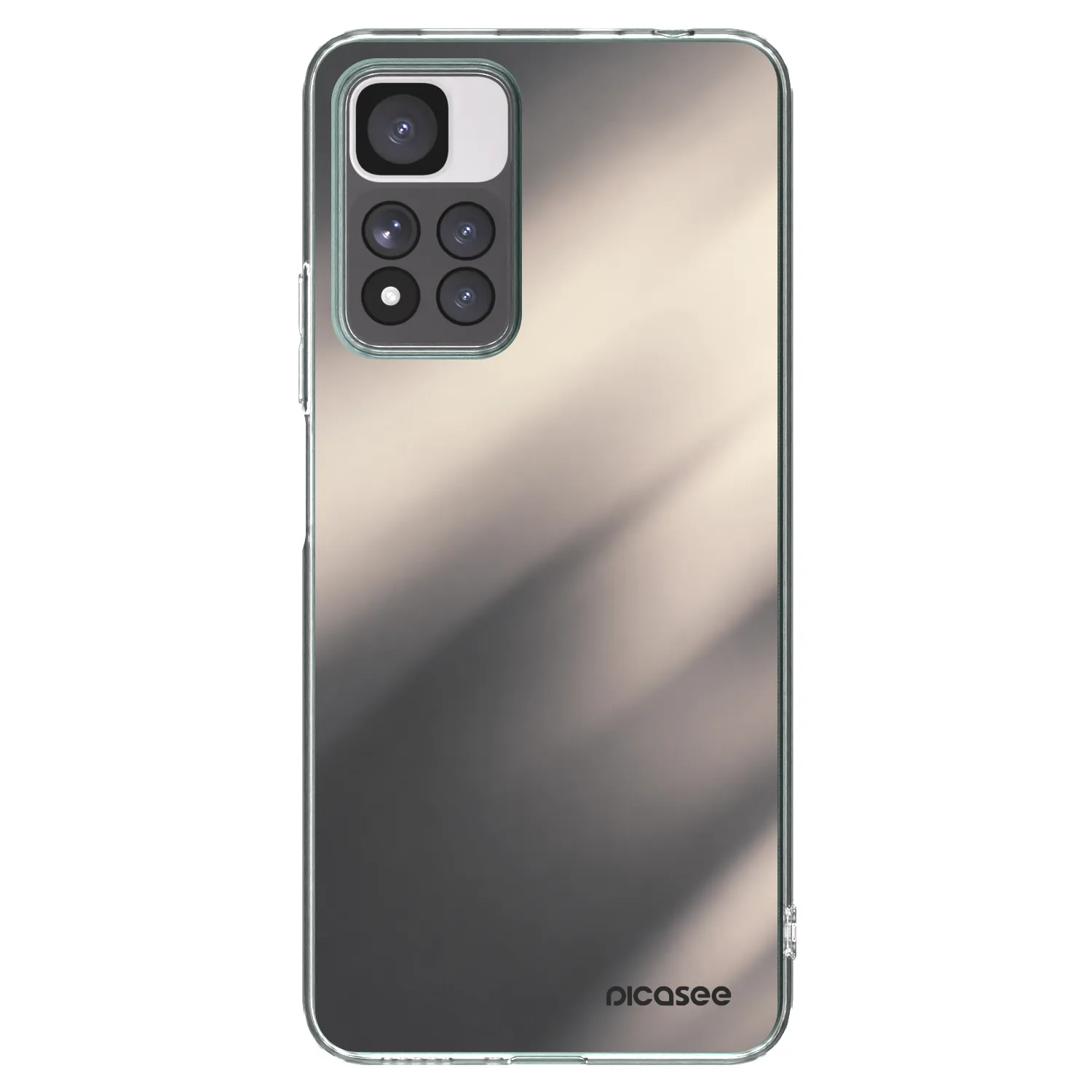 Picasee silikonska prozirna maskica za Xiaomi Redmi Note 11 Pro+ 5G - Smoky Beige
