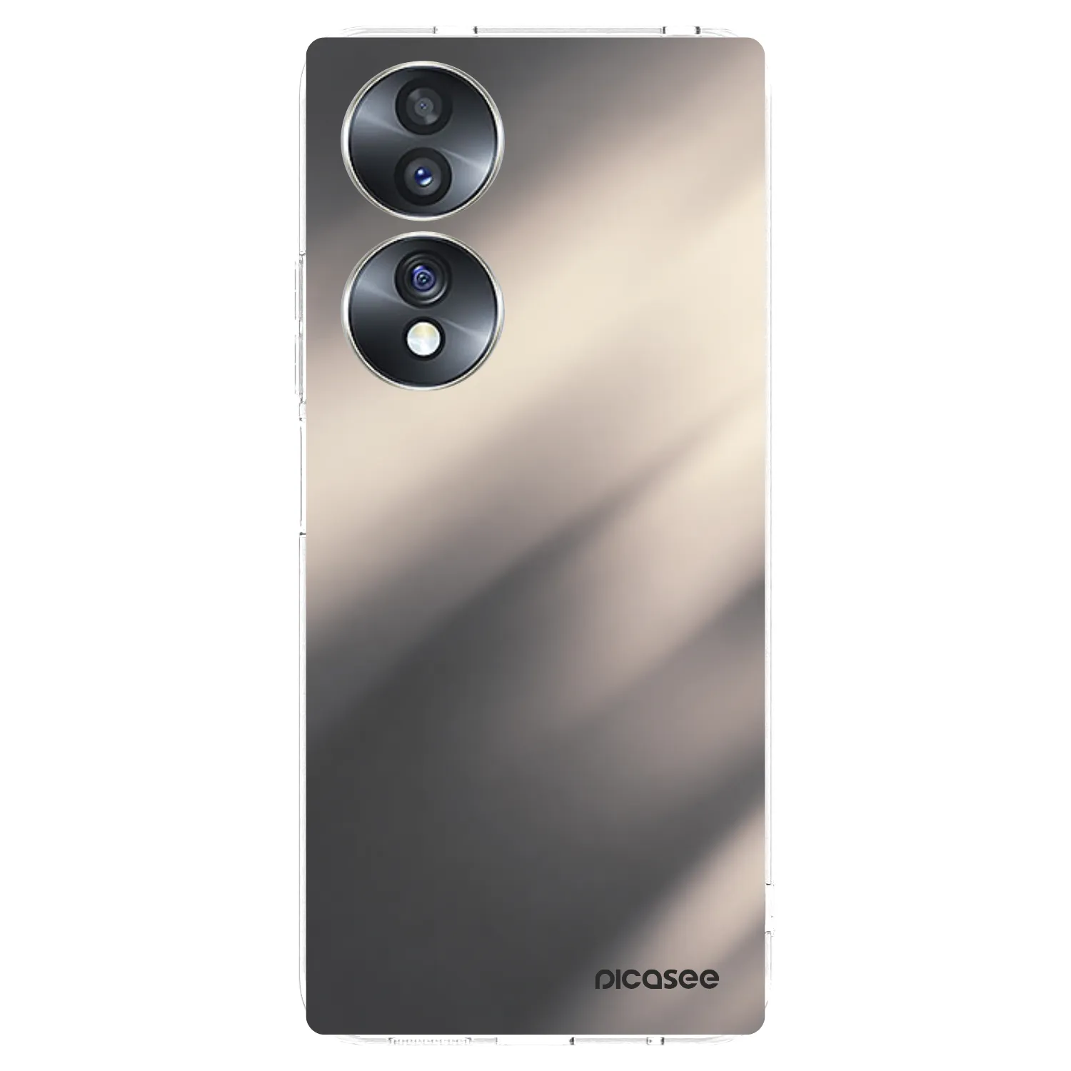 Picasee silikonska prozirna maskica za Honor 70 - Smoky Beige