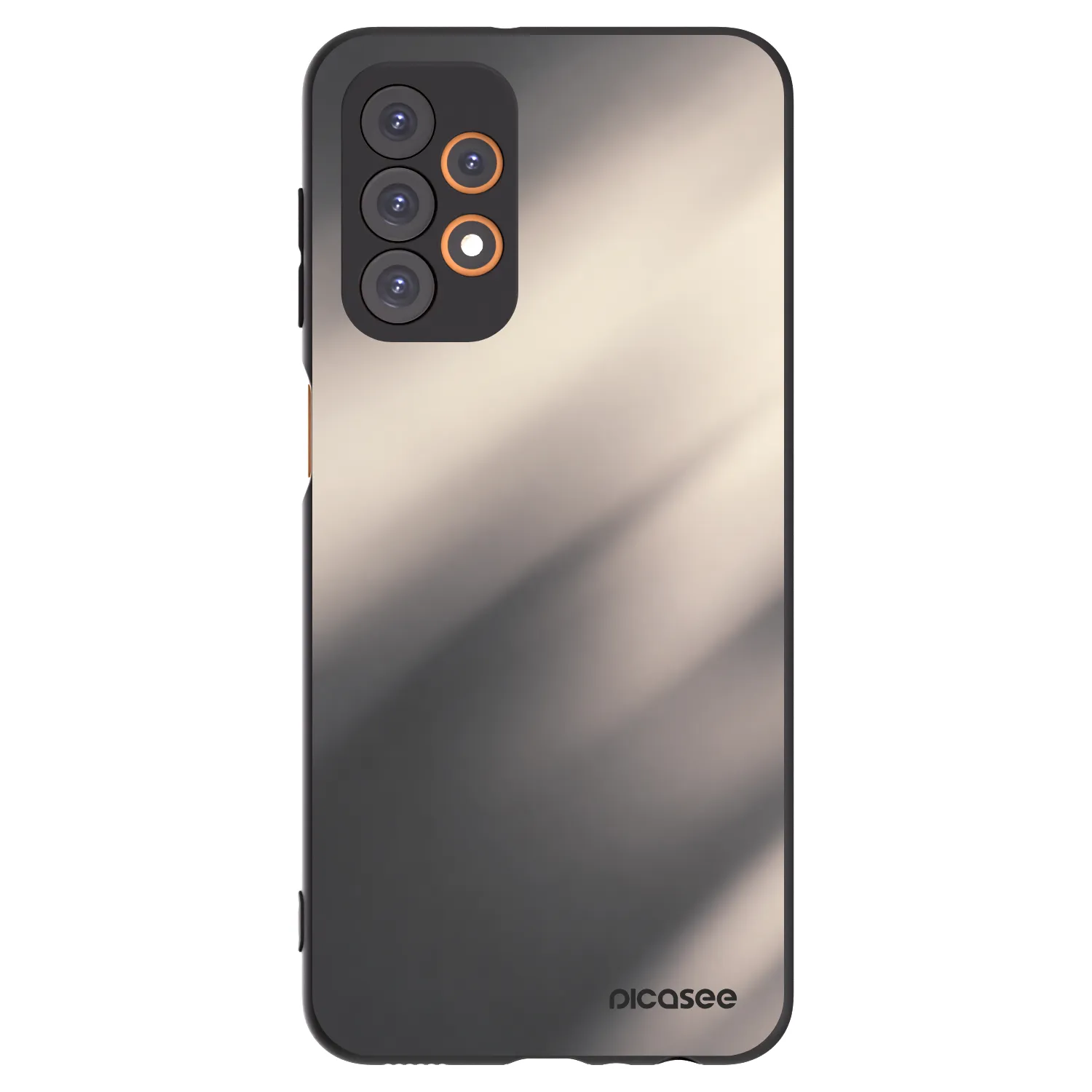 Picasee crna silikonska maskica za Samsung Galaxy A23 A236B 5G - Smoky Beige