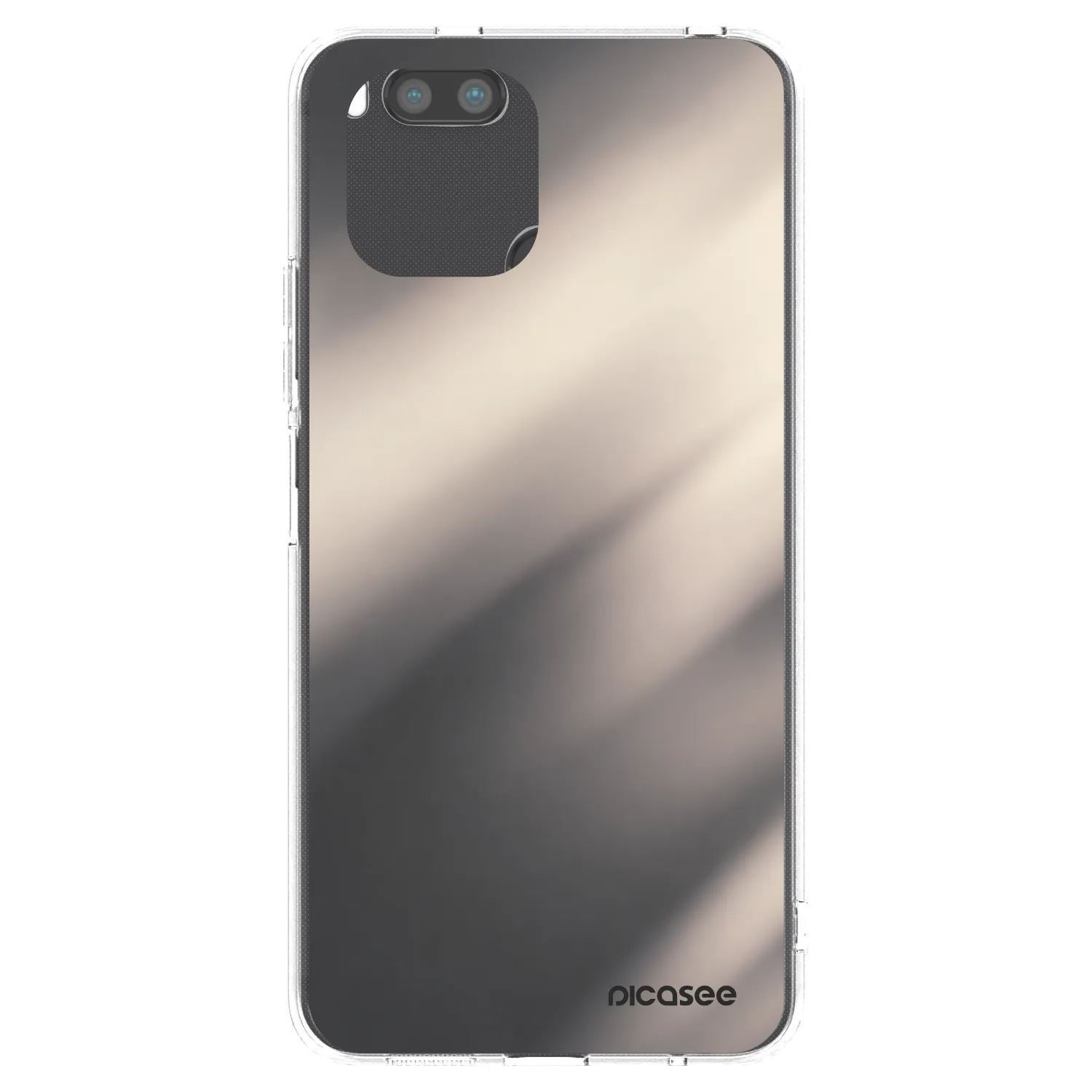 Picasee silikonska prozirna maskica za Xiaomi Redmi A1 - Smoky Beige