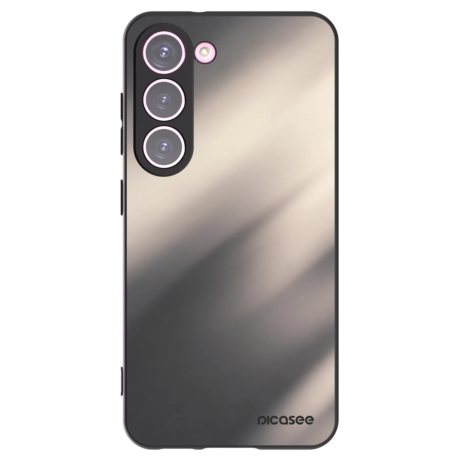 Picasee crna silikonska maskica za Samsung Galaxy S23 5G - Smoky Beige
