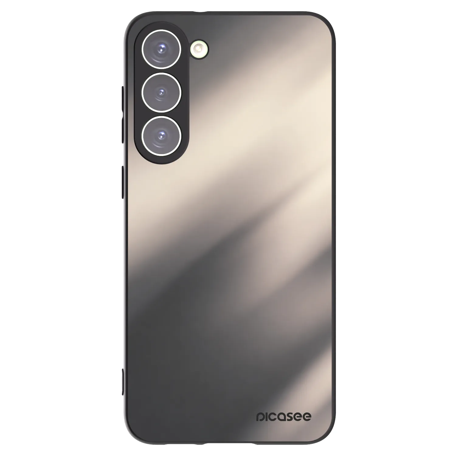 Picasee crna silikonska maskica za Samsung Galaxy S23+ 5G - Smoky Beige