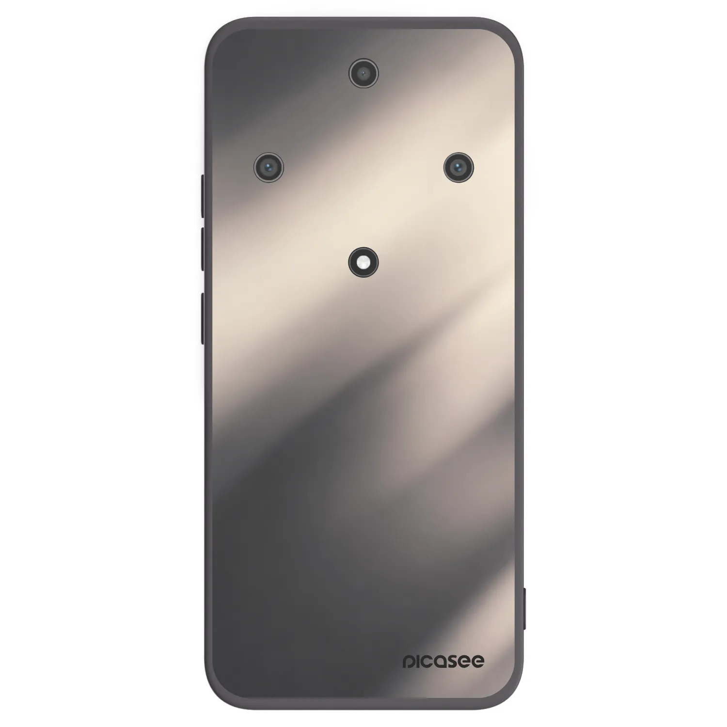 Picasee crna silikonska maskica za Honor Magic5 Lite 5G - Smoky Beige