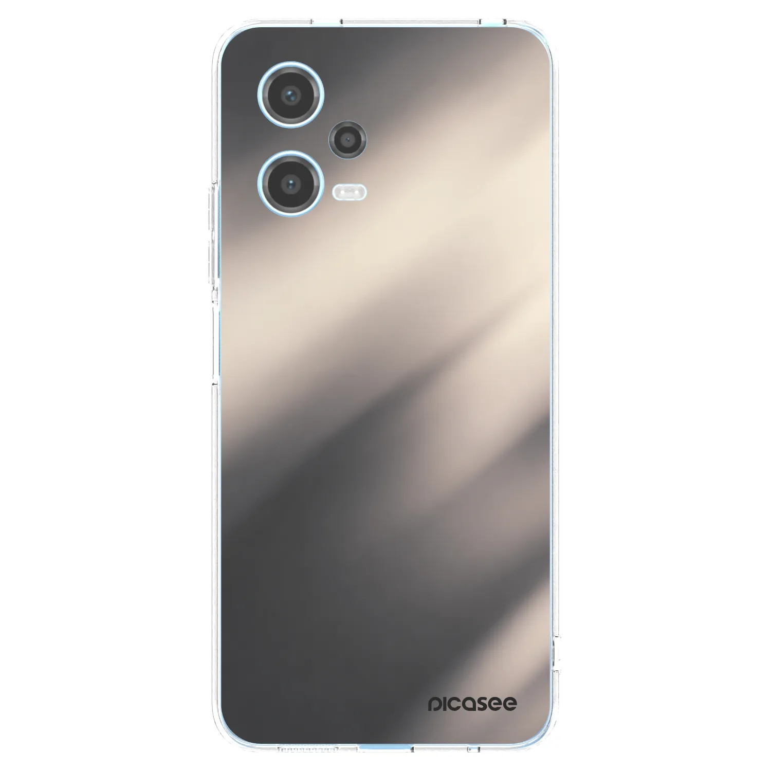 Picasee silikonska prozirna maskica za Xiaomi Redmi Note 12 5G - Smoky Beige