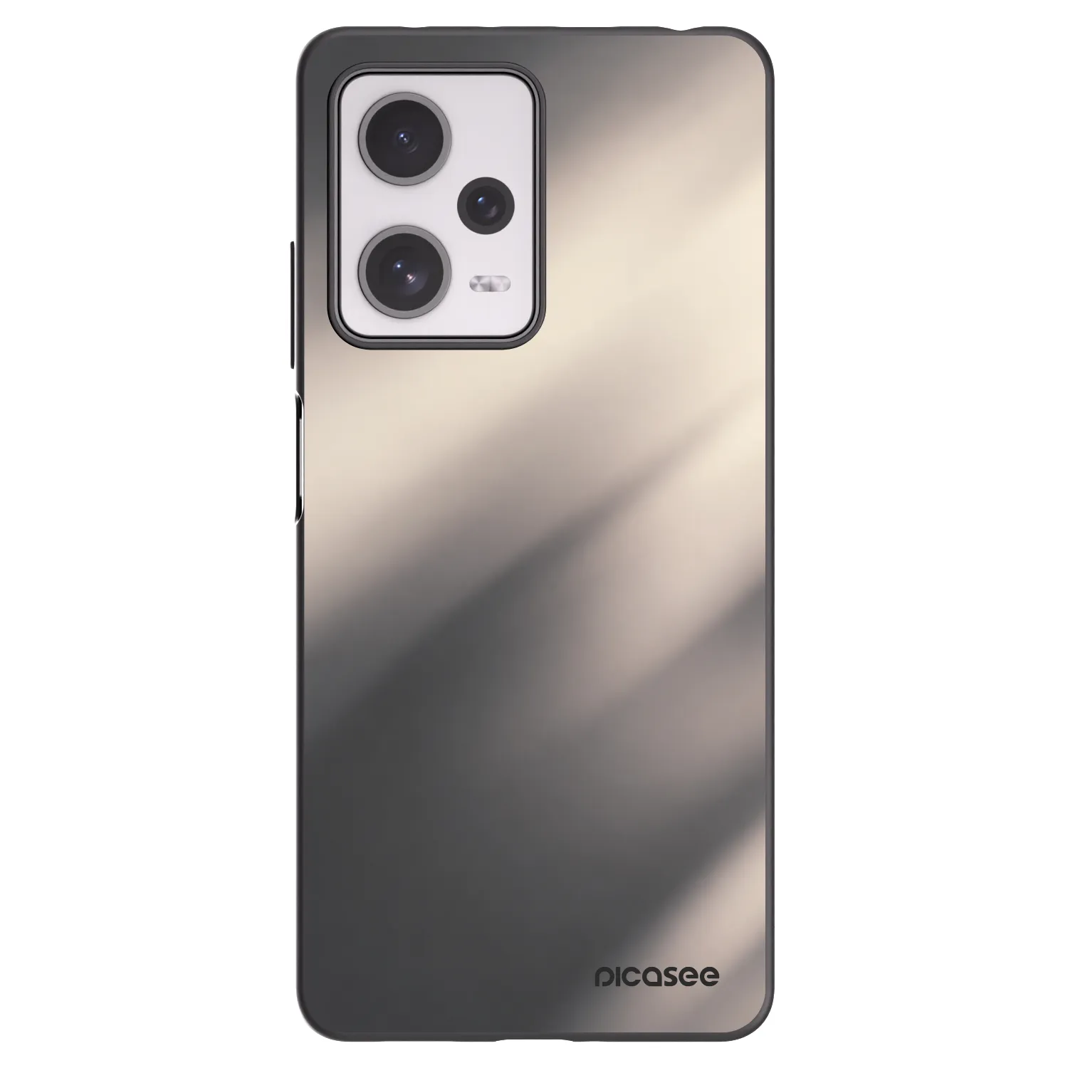 Picasee crna silikonska maskica za Xiaomi Redmi Note 12 Pro+ 5G - Smoky Beige