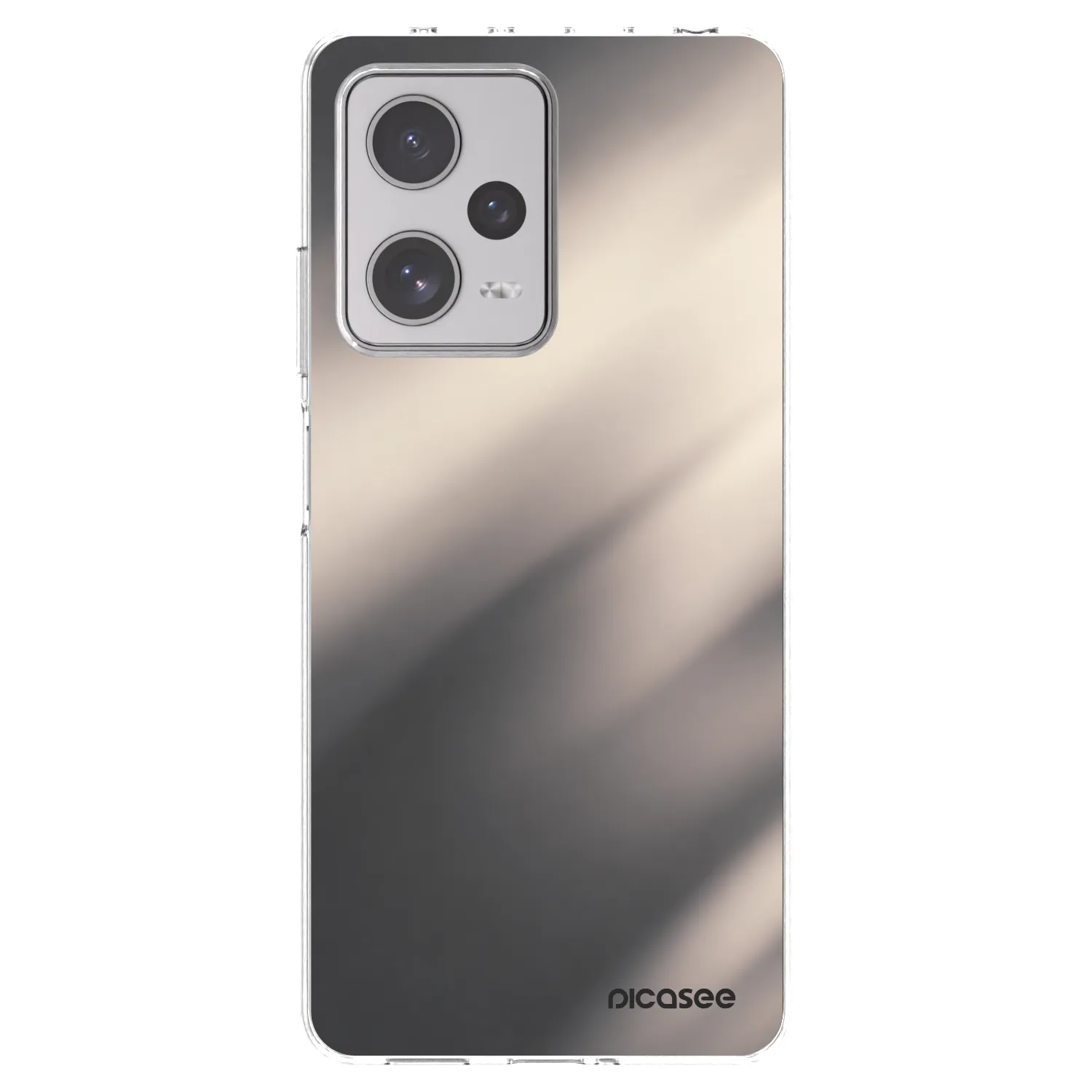 Picasee silikonska prozirna maskica za Xiaomi Redmi Note 12 Pro+ 5G - Smoky Beige