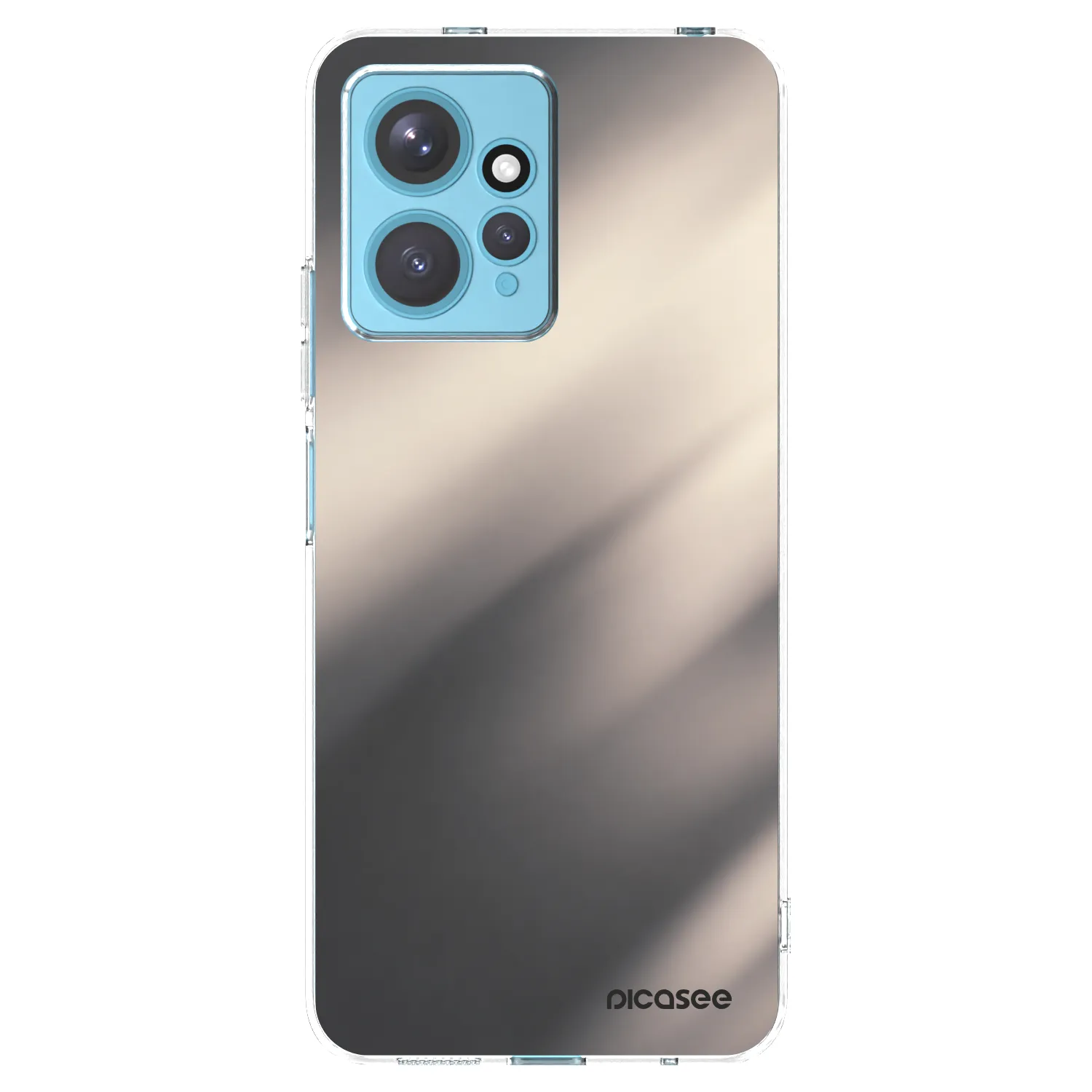 Picasee silikonska prozirna maskica za Xiaomi Redmi Note 12 4G - Smoky Beige