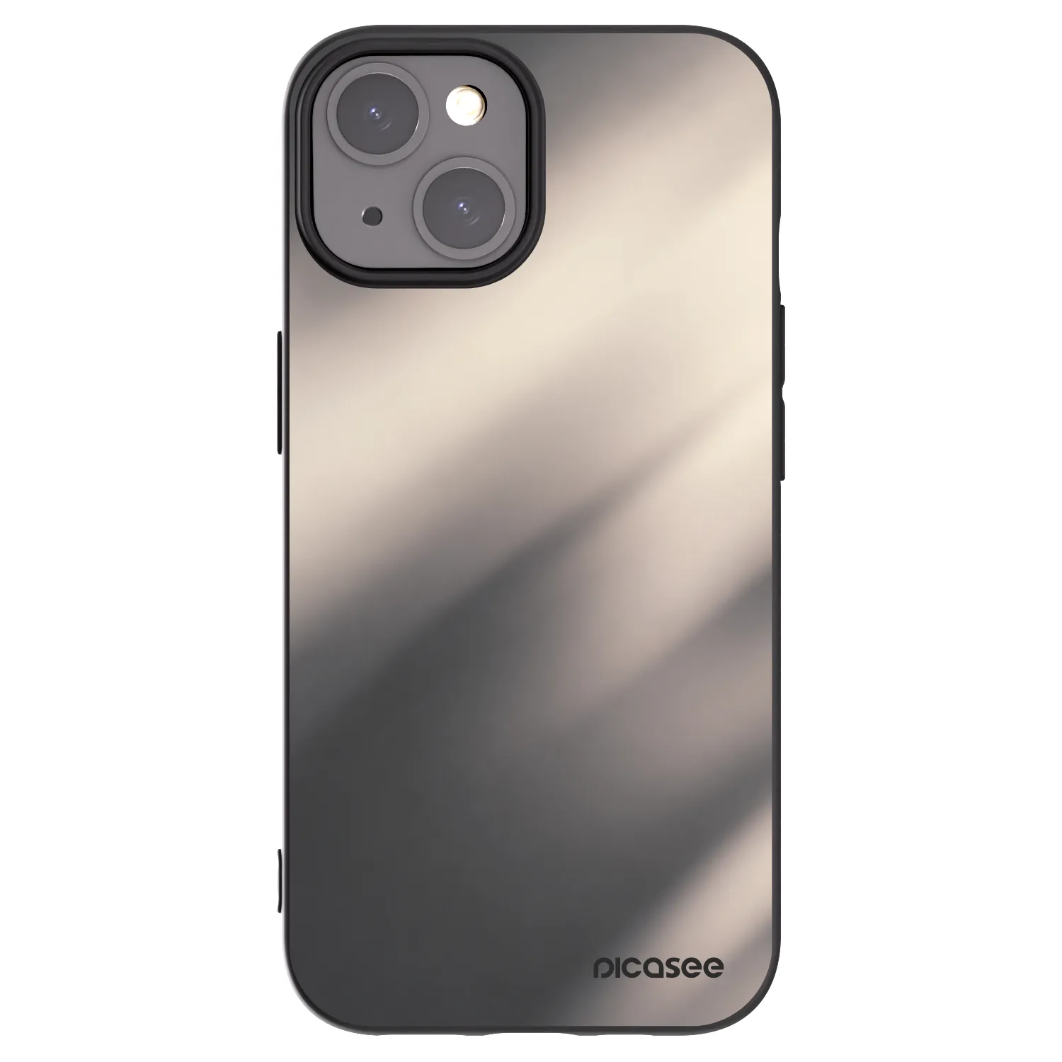 Picasee crna silikonska maskica za Apple iPhone 15 - Smoky Beige