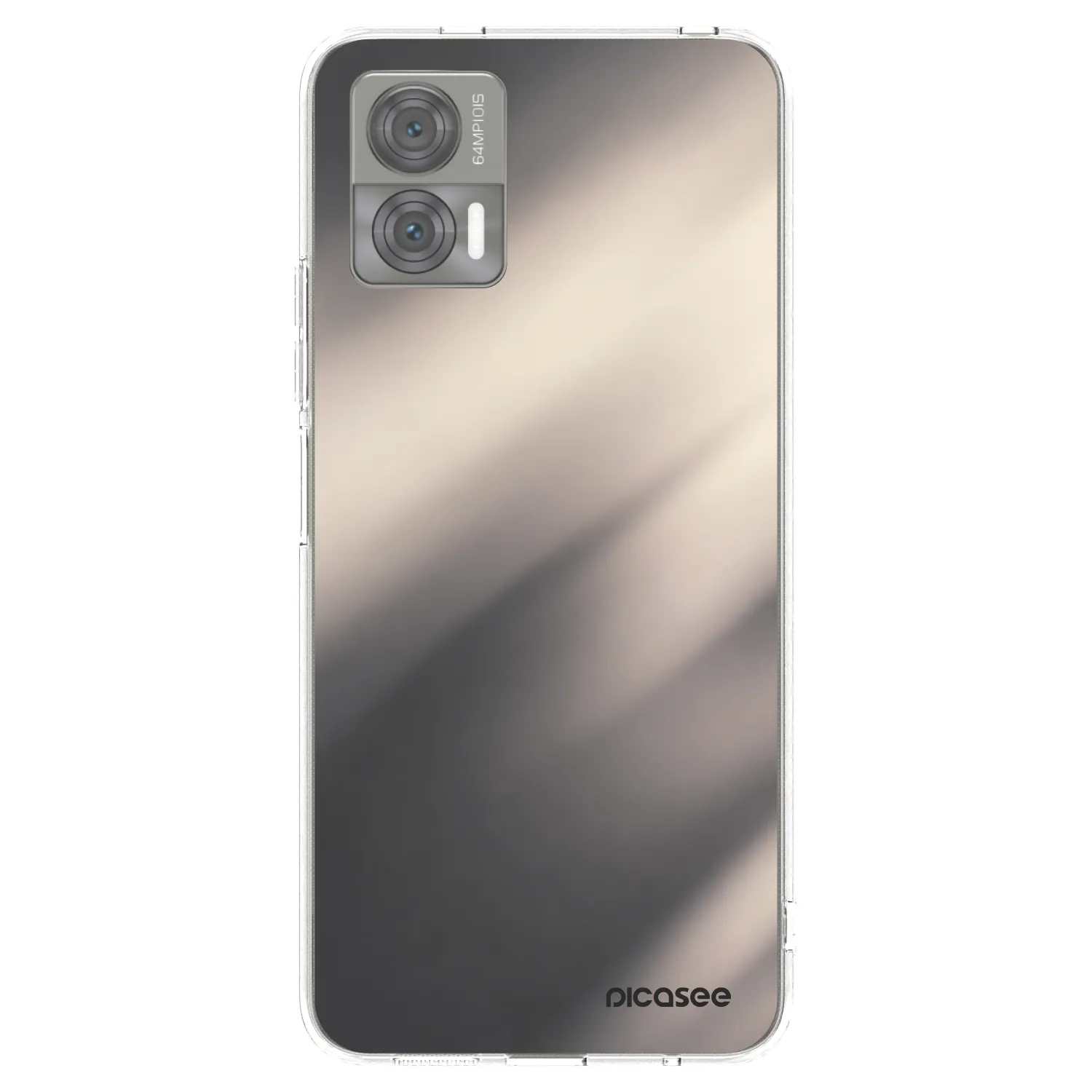 Picasee silikonska prozirna maskica za Motorola Edge 30 Neo - Smoky Beige