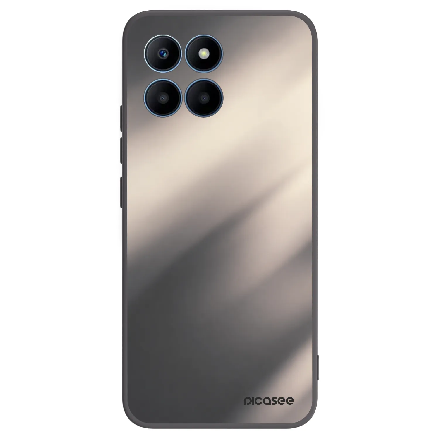 Picasee crna silikonska maskica za Honor 70 Lite - Smoky Beige