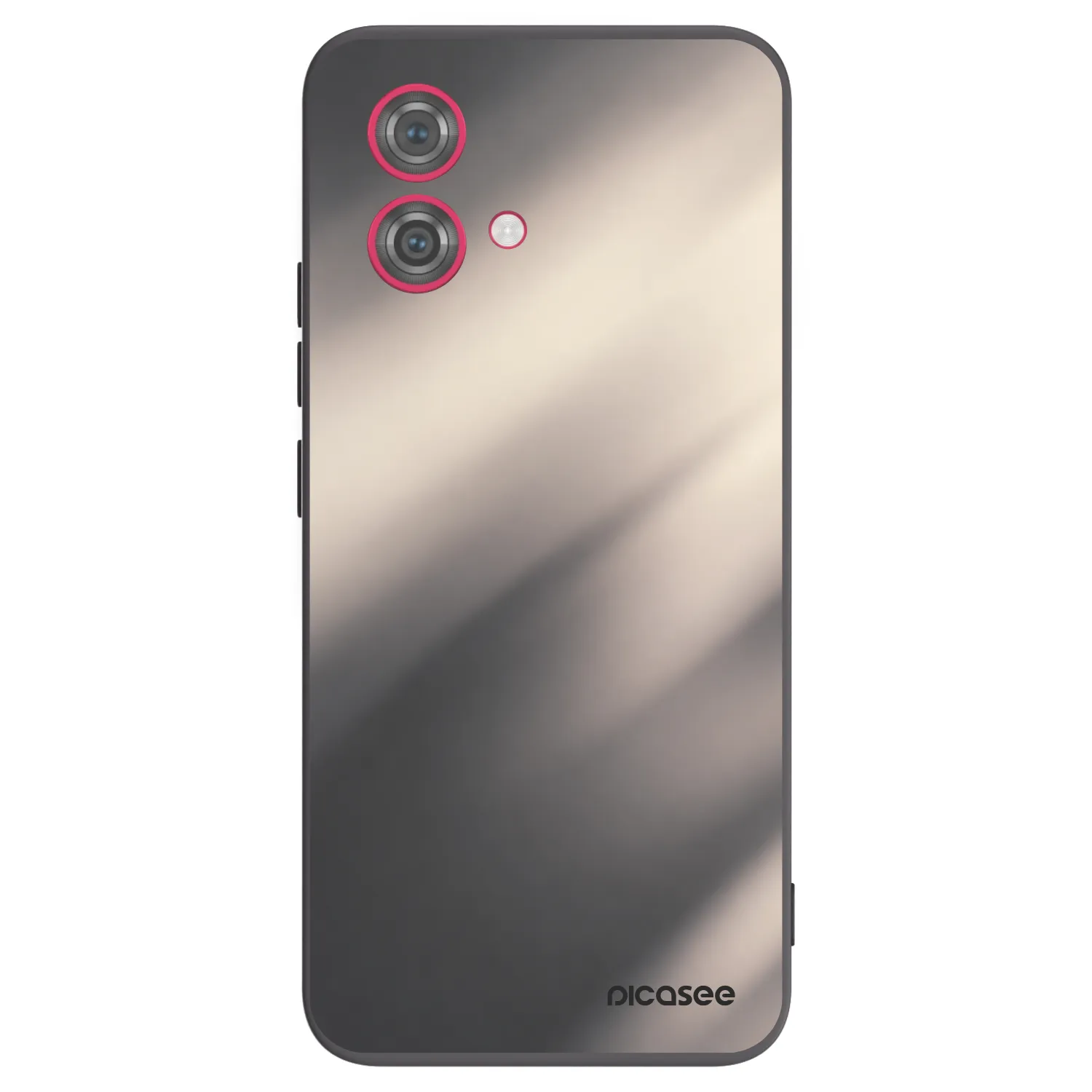 Picasee crna silikonska maskica za Motorola Moto G84 5G - Smoky Beige