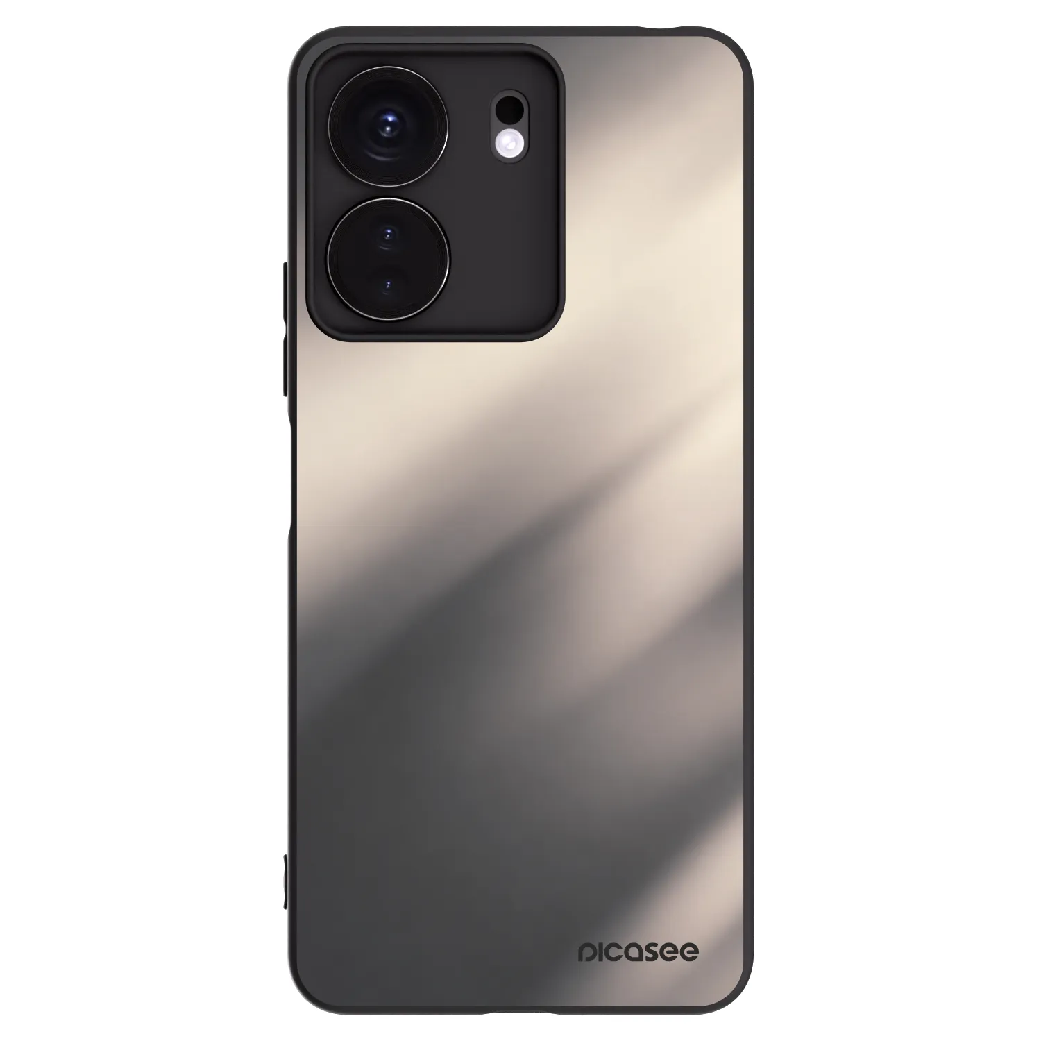 Picasee crna silikonska maskica za Xiaomi Redmi 13C 4G - Smoky Beige