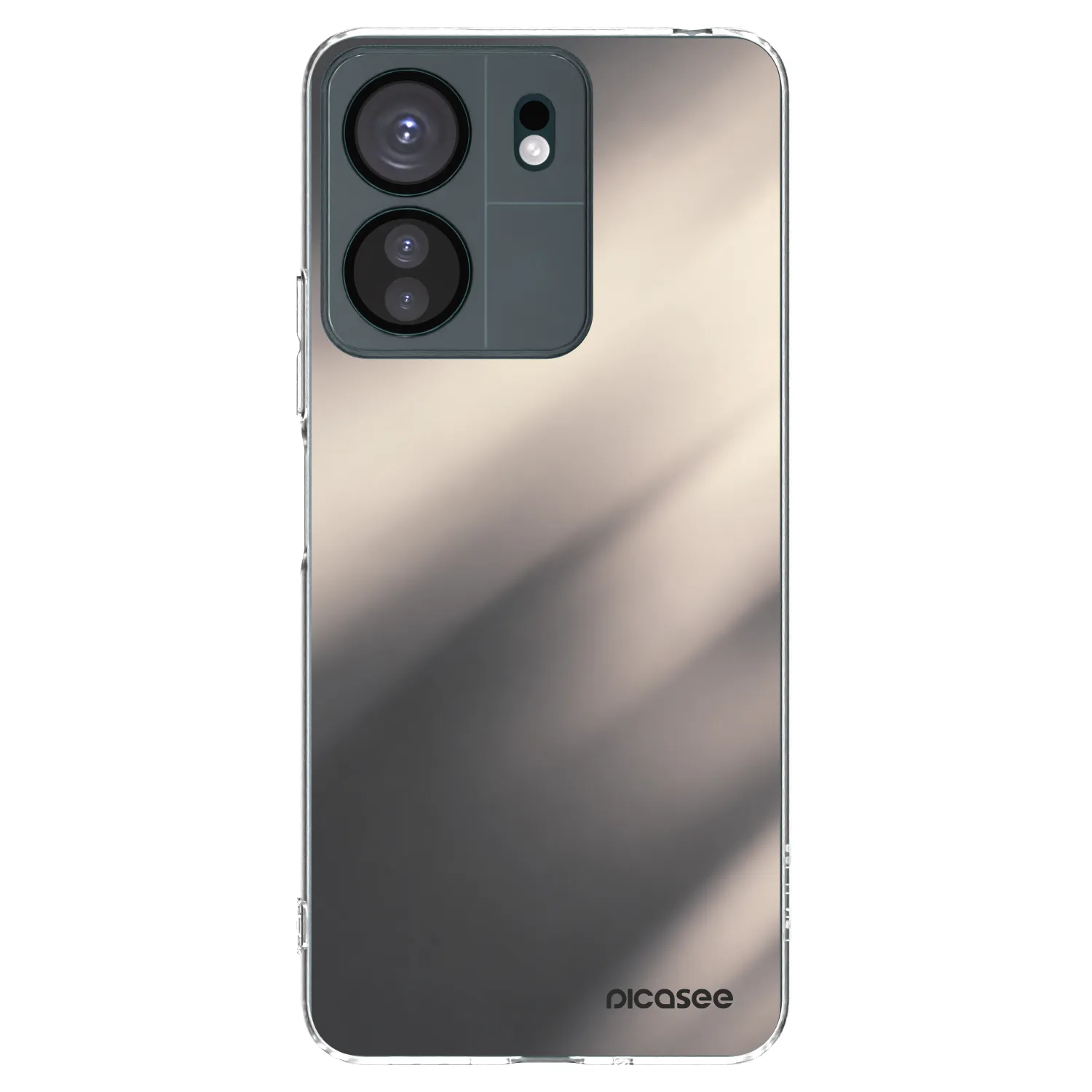 Picasee silikonska prozirna maskica za Xiaomi Redmi 13C 4G - Smoky Beige