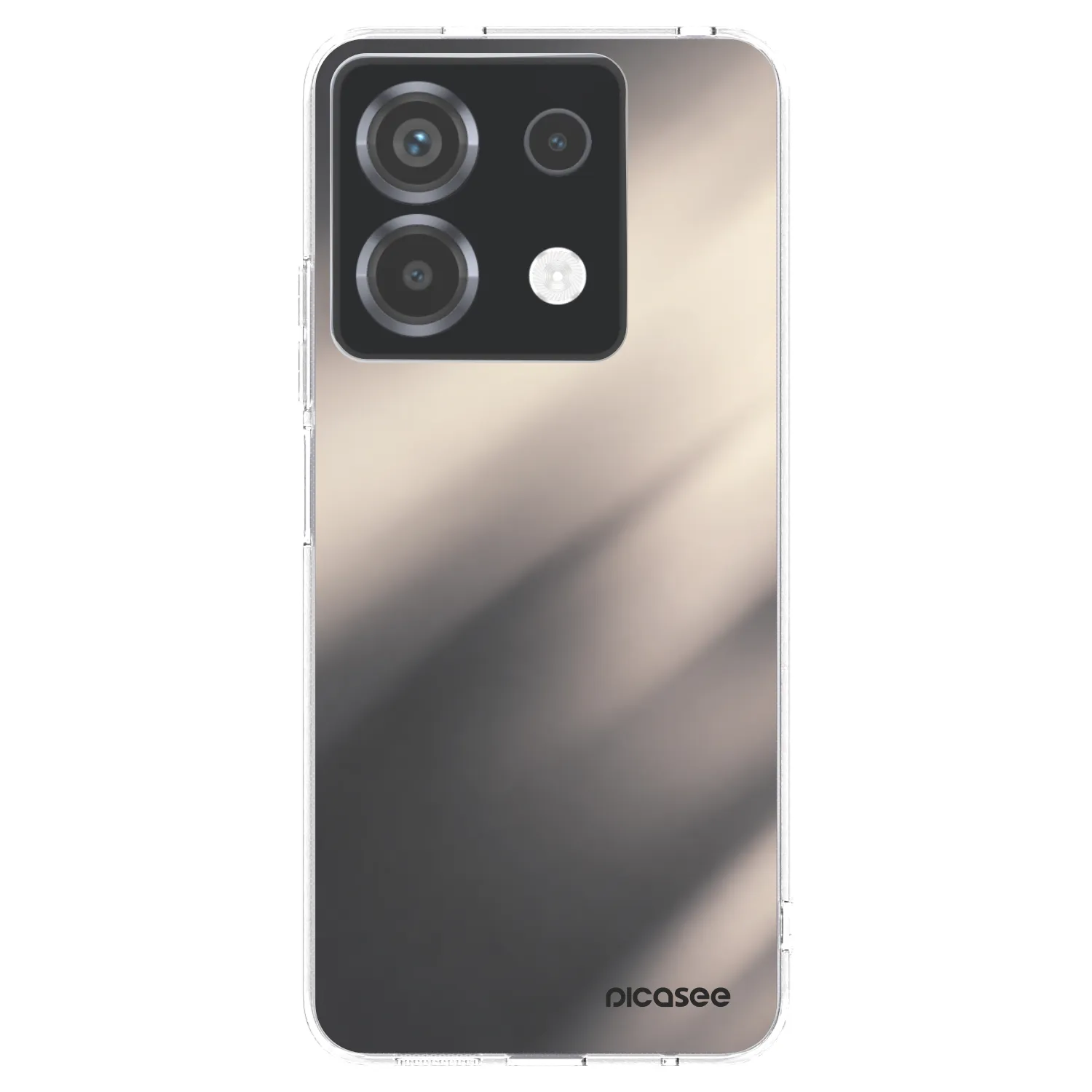 Picasee silikonska prozirna maskica za Xiaomi Poco X6 - Smoky Beige