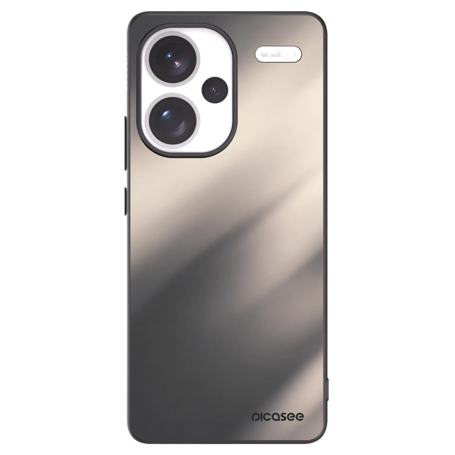 Picasee crna silikonska maskica za Xiaomi Redmi Note 13 Pro+ 5G - Smoky Beige