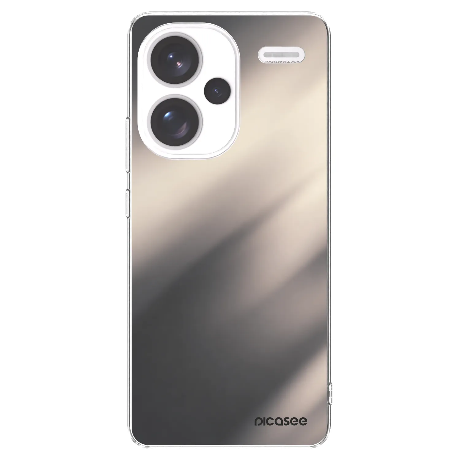 Picasee silikonska prozirna maskica za Xiaomi Redmi Note 13 Pro+ 5G - Smoky Beige