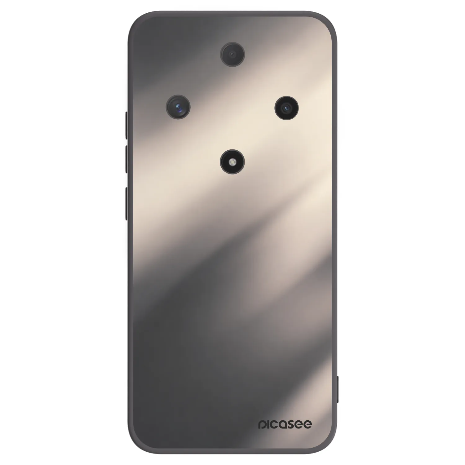 Picasee crna silikonska maskica za Honor Magic6 Lite 5G - Smoky Beige