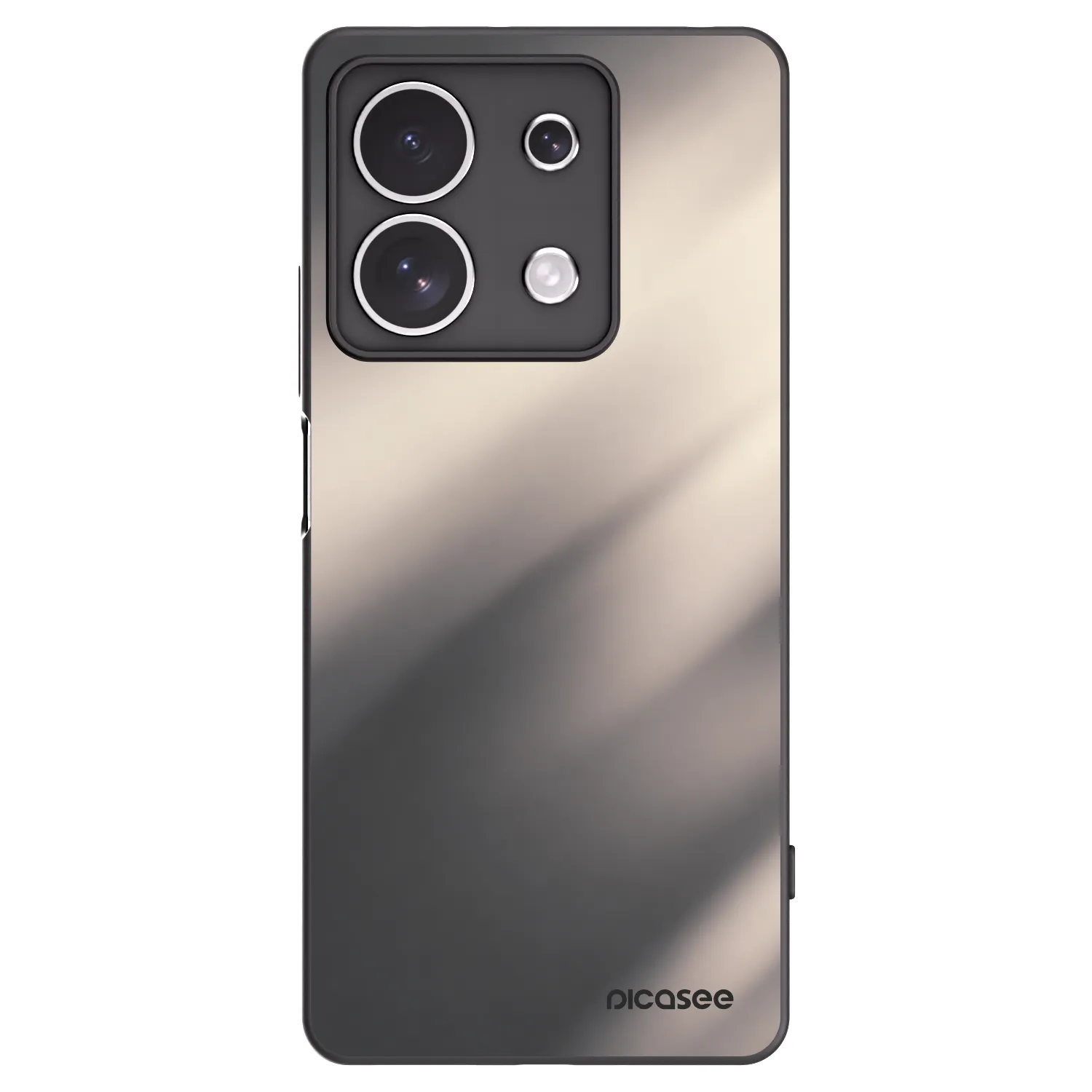 Picasee crna silikonska maskica za Xiaomi Redmi Note 13 4G - Smoky Beige