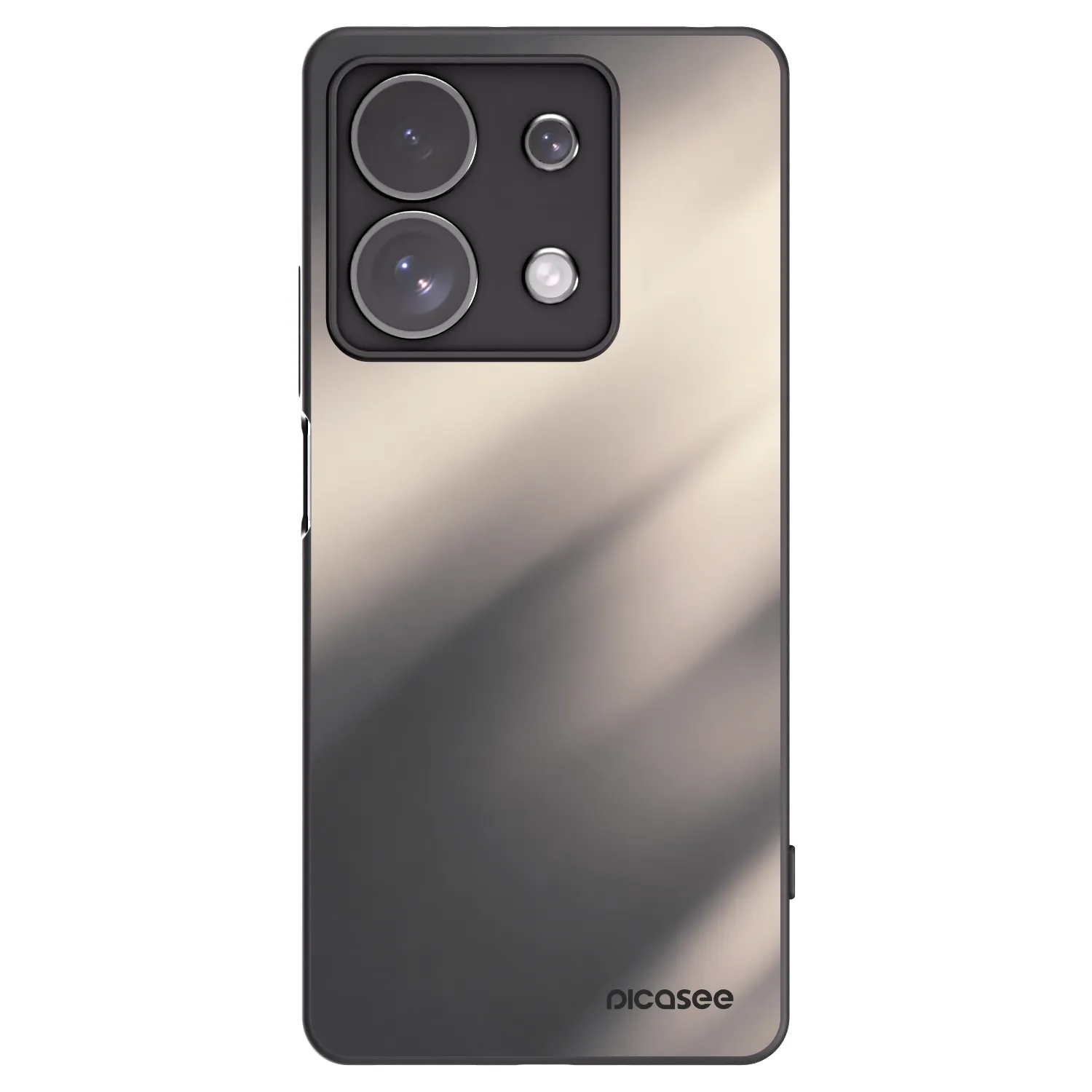 Picasee crna silikonska maskica za Xiaomi Redmi Note 13 Pro 4G - Smoky Beige