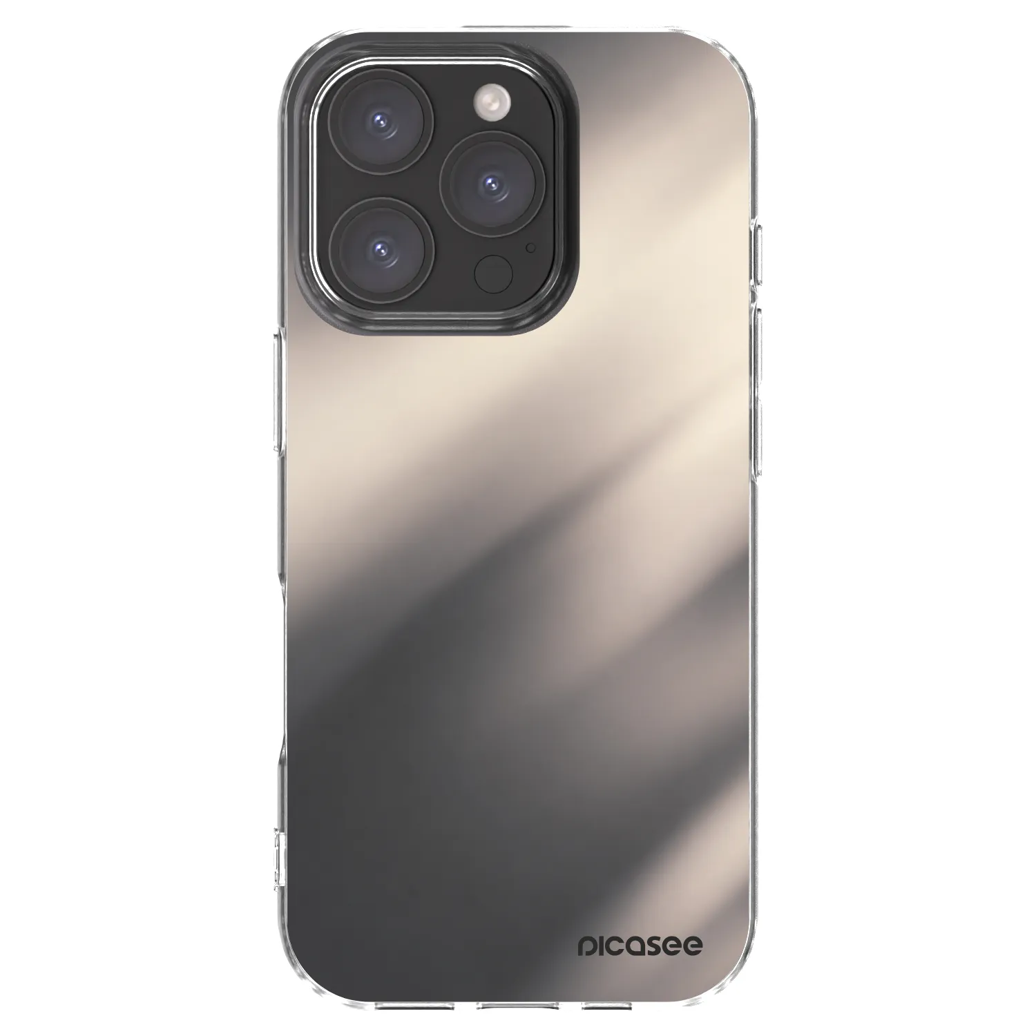Picasee silikonska prozirna maskica za Apple iPhone 16 Pro - Smoky Beige