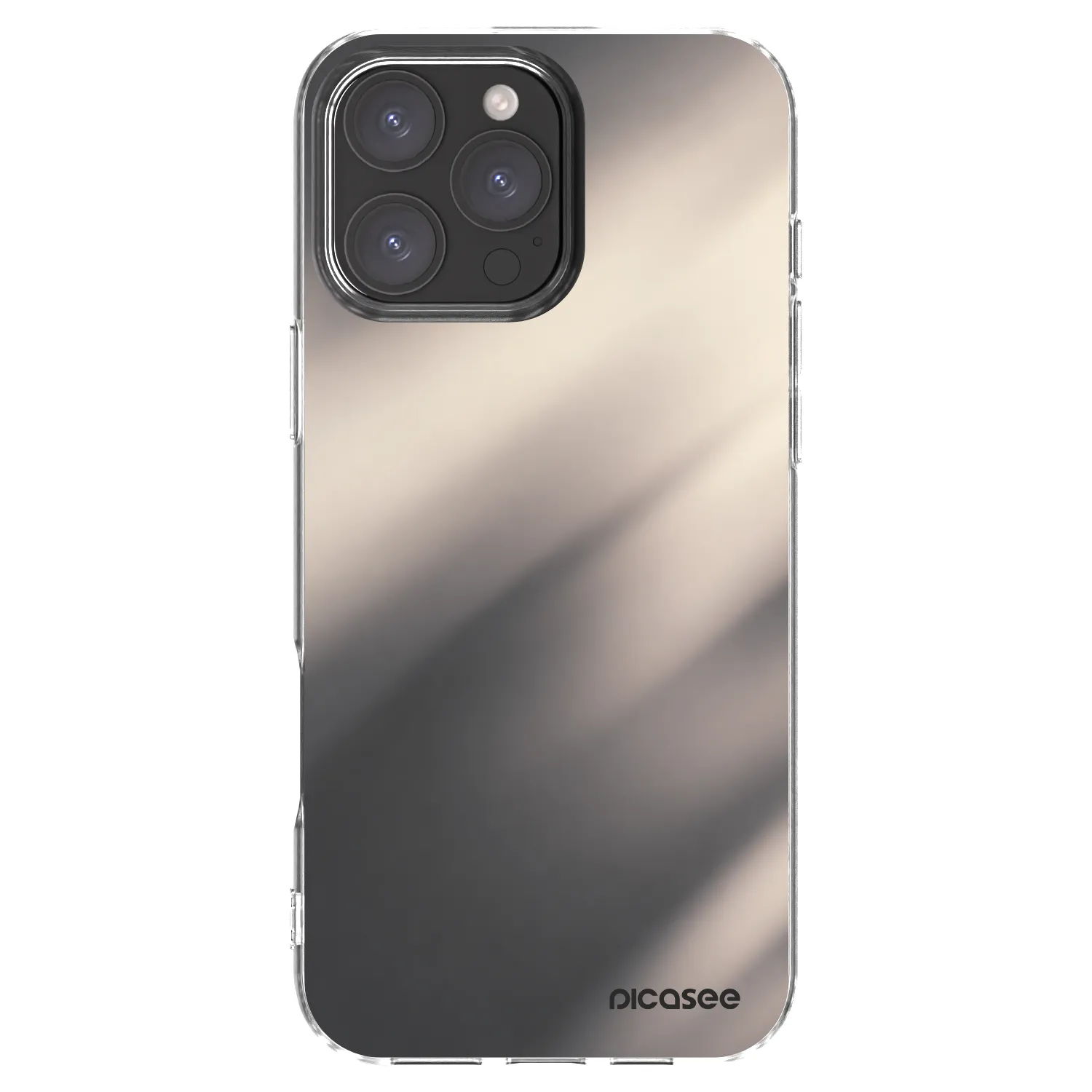 Picasee silikonska prozirna maskica za Apple iPhone 16 Pro Max - Smoky Beige