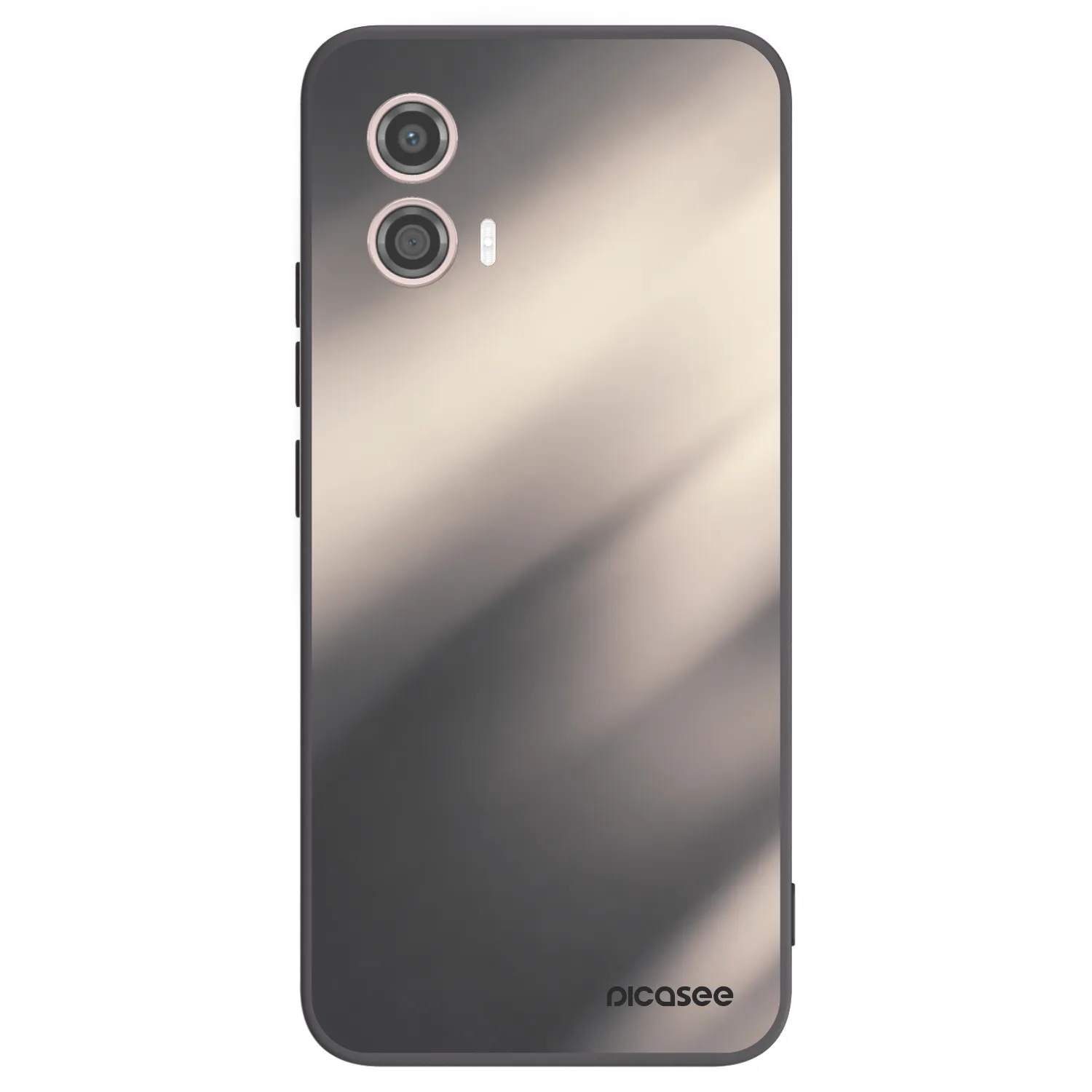 Picasee crna silikonska maskica za Motorola Moto G53 5G - Smoky Beige