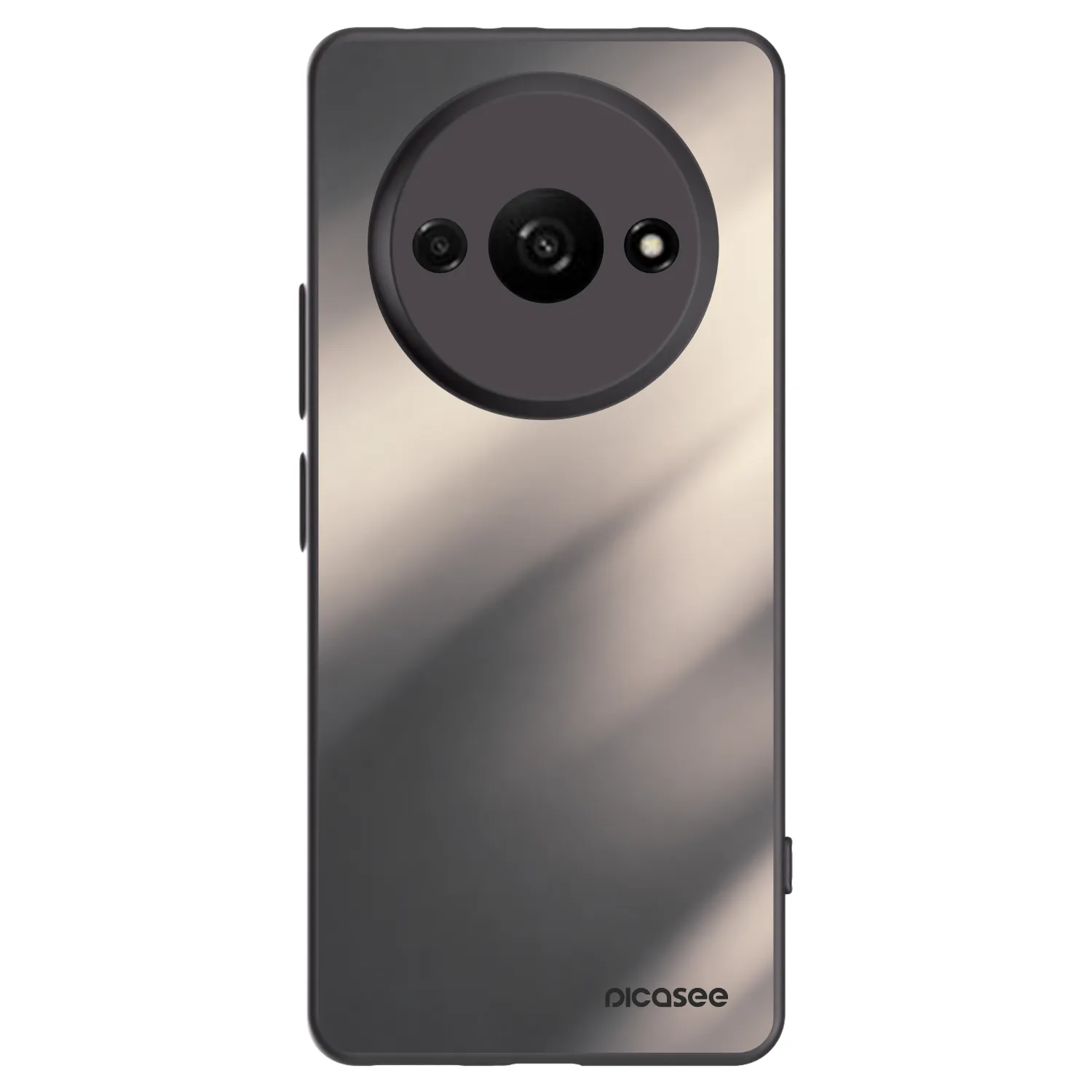 Picasee crna silikonska maskica za Xiaomi Redmi A3 - Smoky Beige