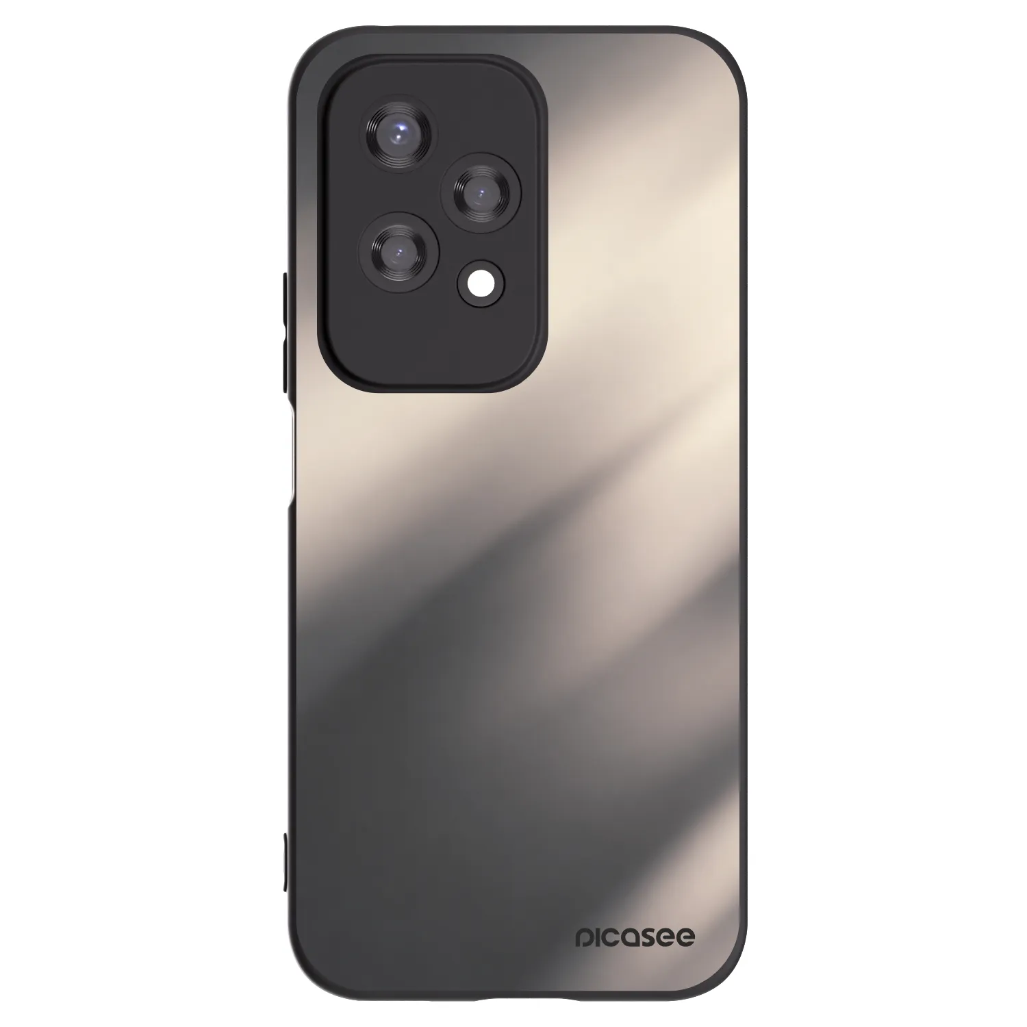 Picasee crna silikonska maskica za Honor 200 Lite - Smoky Beige