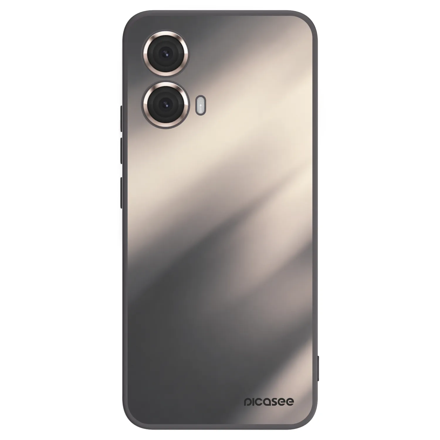 Picasee crna silikonska maskica za Motorola Moto G85 - Smoky Beige