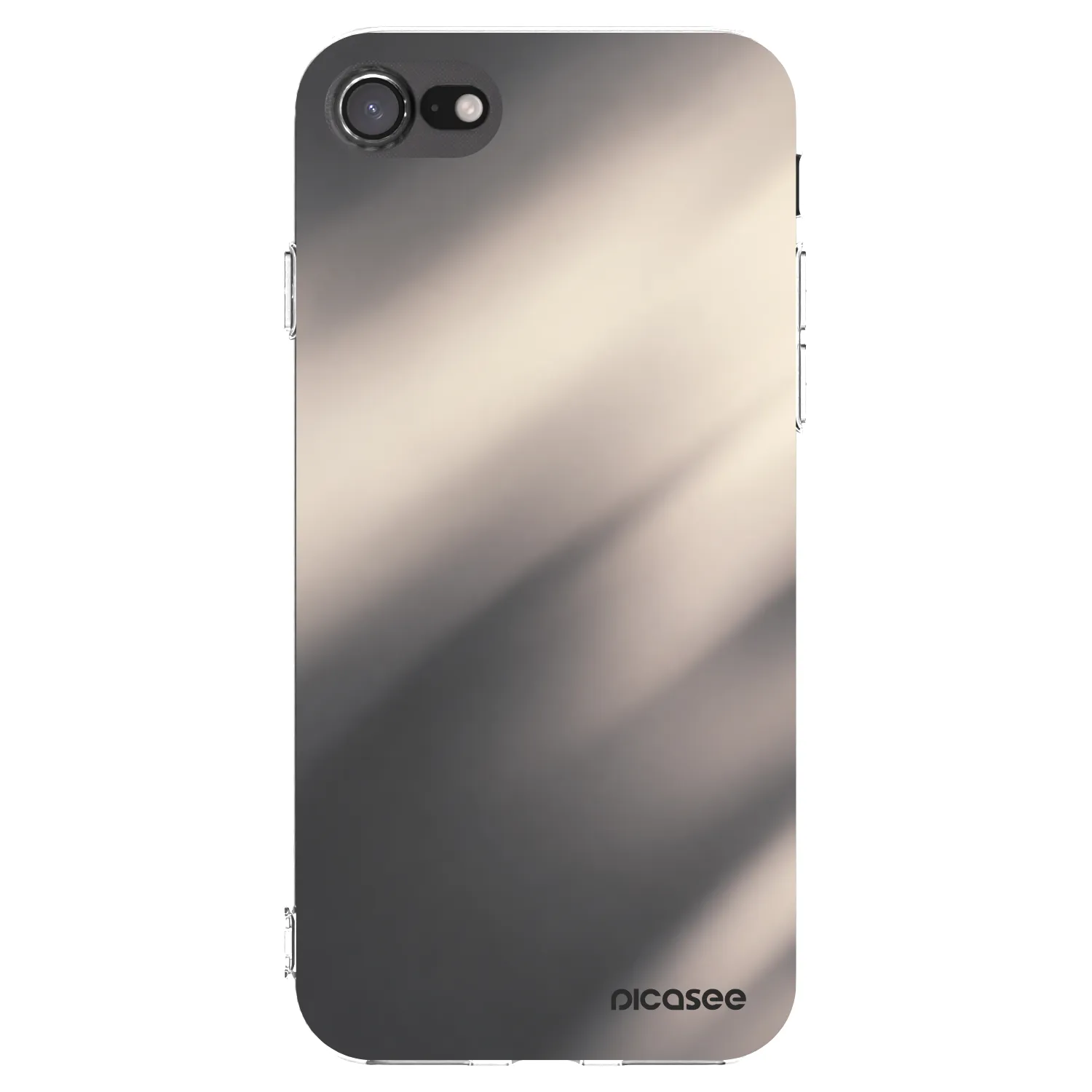 Picasee silikonska prozirna maskica za Apple iPhone 7 - Smoky Beige