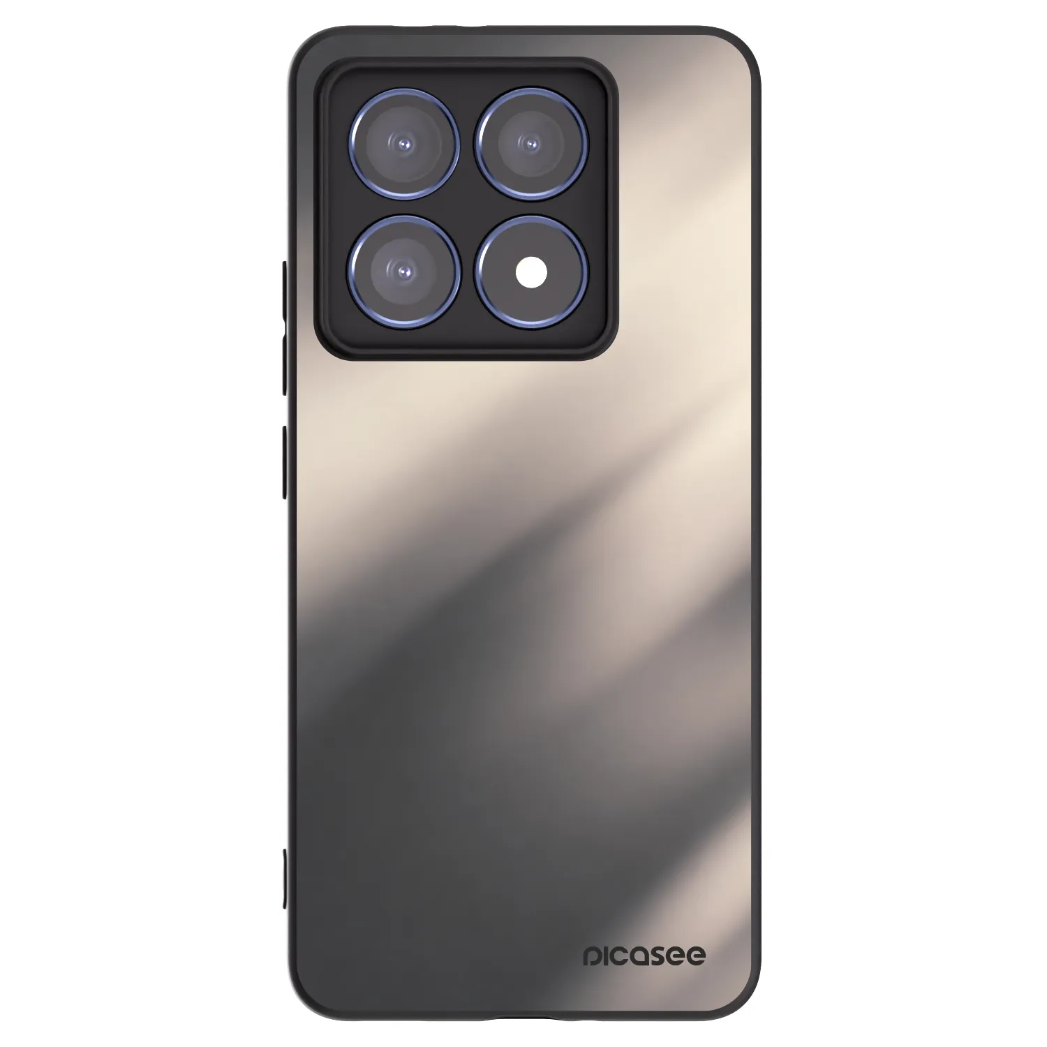 Picasee crna silikonska maskica za Xiaomi 14T Pro - Smoky Beige