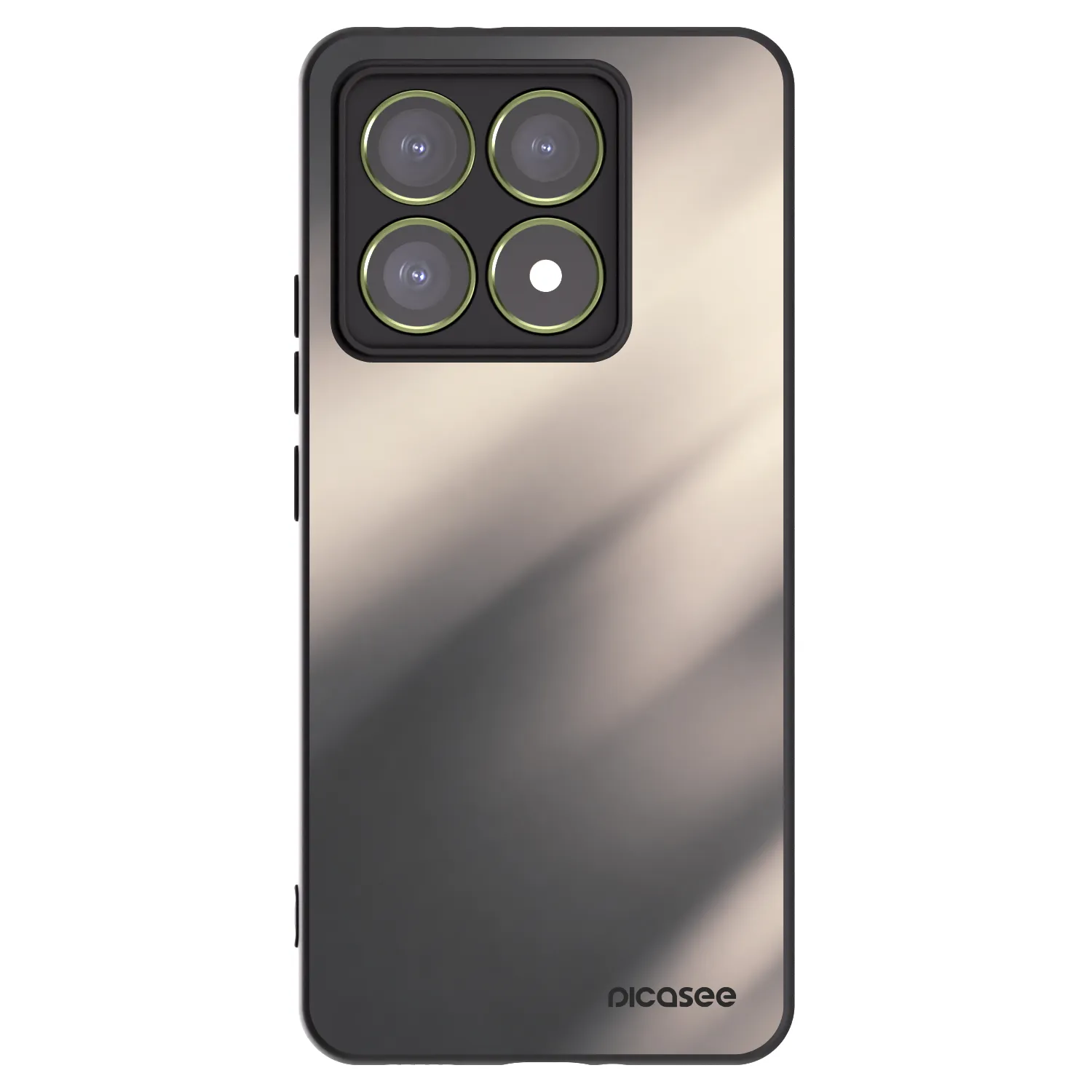 Picasee crna silikonska maskica za Xiaomi 14T - Smoky Beige