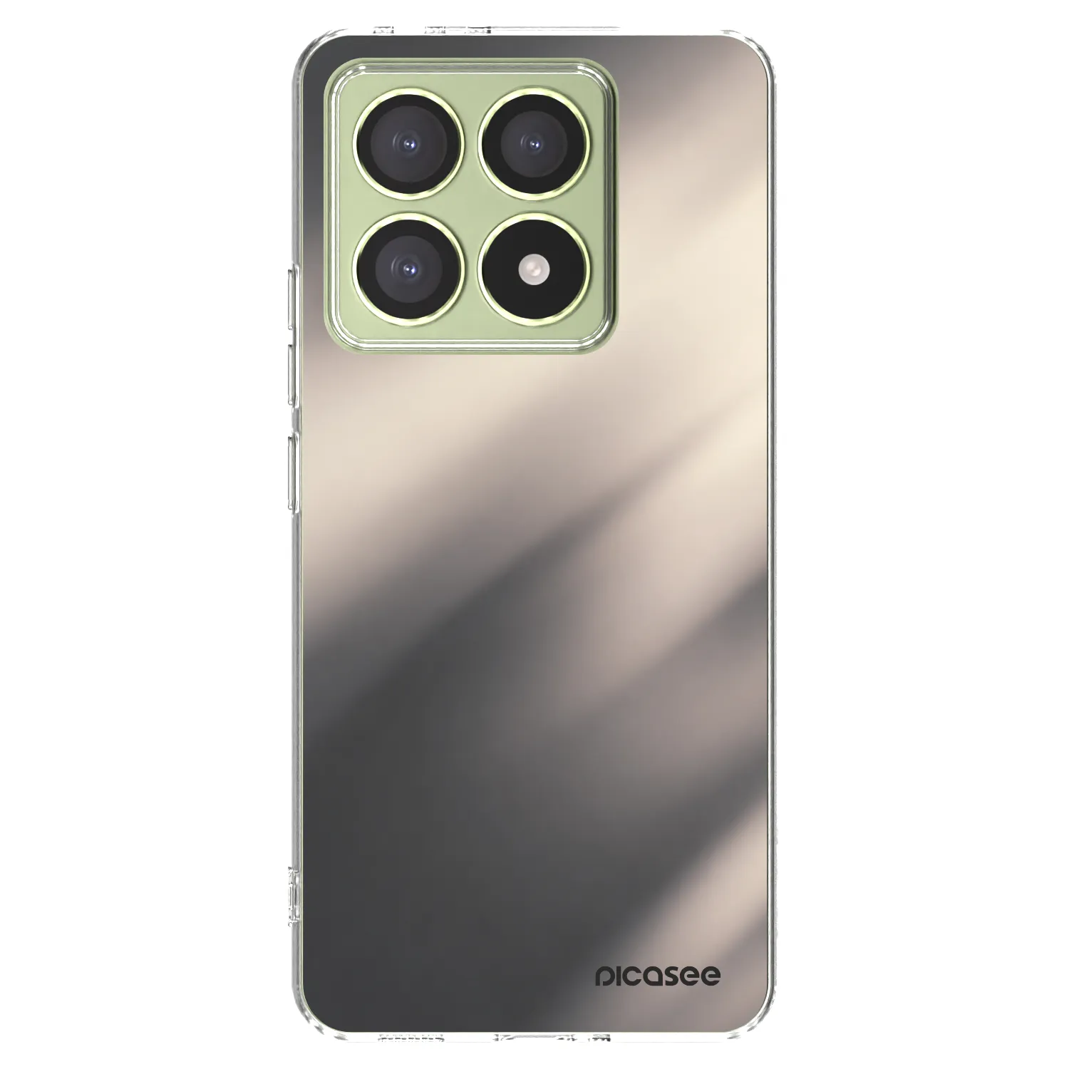 Picasee silikonska prozirna maskica za Xiaomi 14T - Smoky Beige