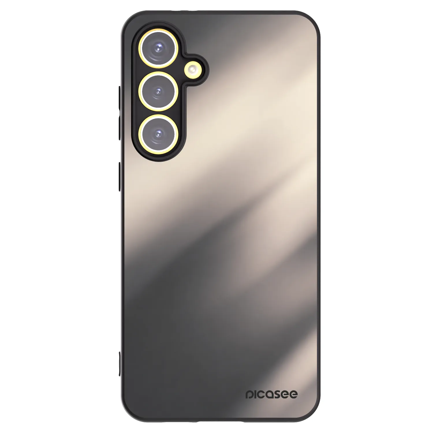 Picasee crna silikonska maskica za Samsung Galaxy S24 FE S721B - Smoky Beige