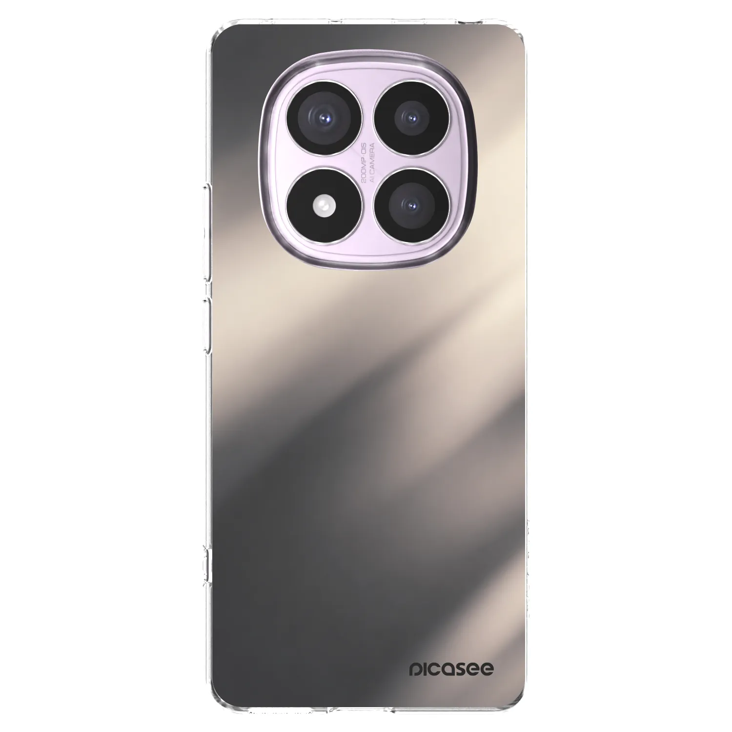 Picasee silikonska prozirna maskica za Xiaomi Redmi Note 14 Pro 5G - Smoky Beige