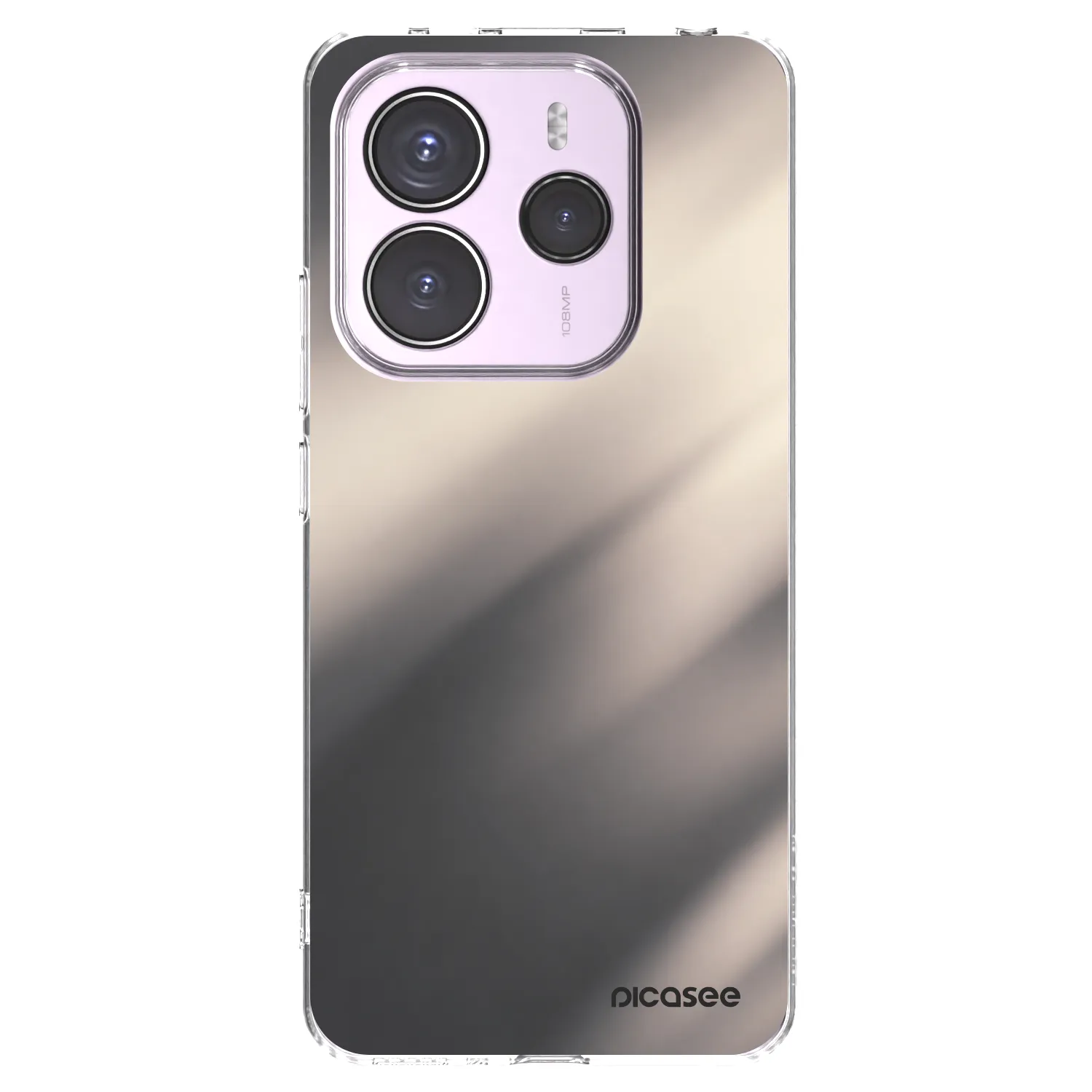 Picasee silikonska prozirna maskica za Xiaomi Redmi Note 14 5G - Smoky Beige