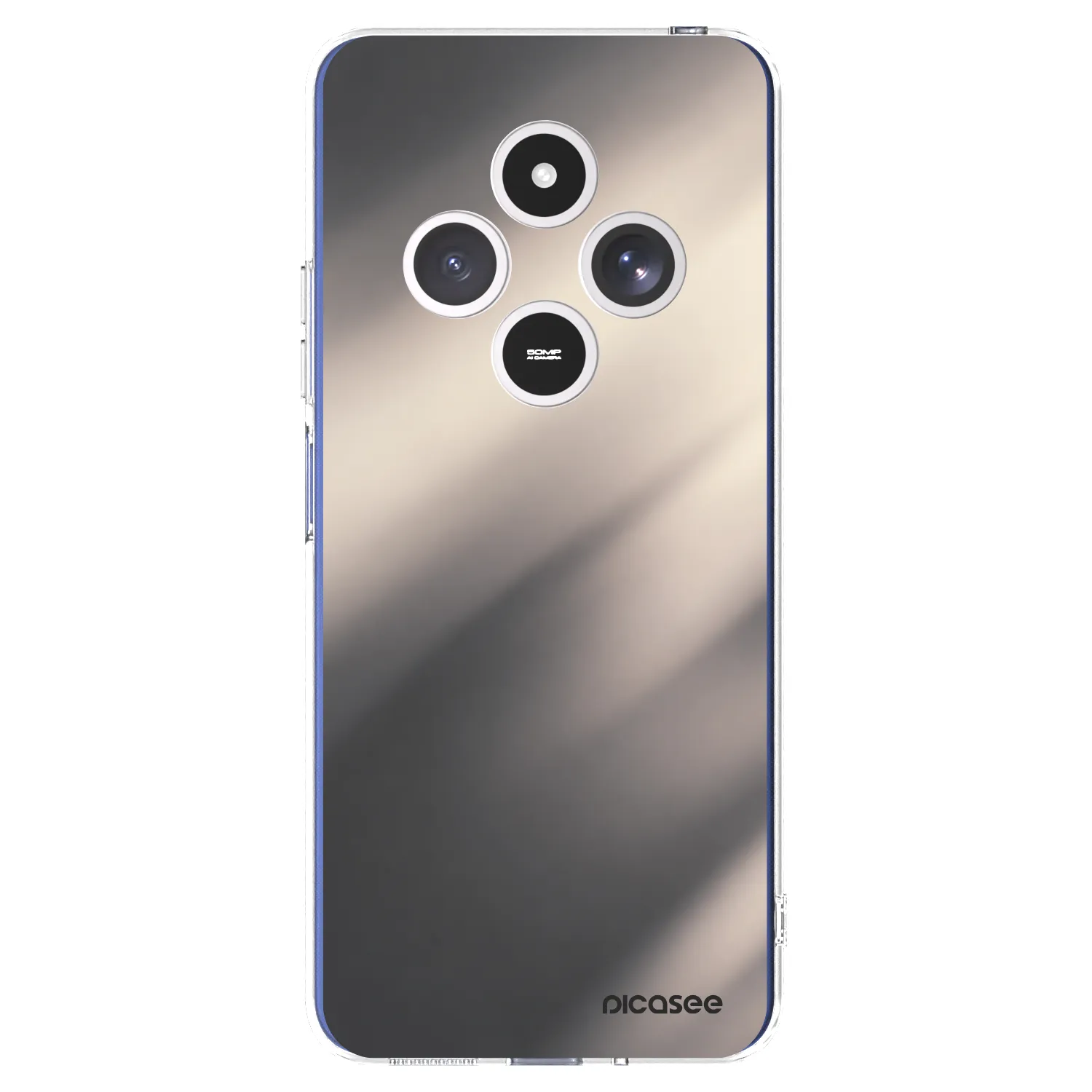 Picasee silikonska prozirna maskica za Xiaomi Redmi 14C - Smoky Beige